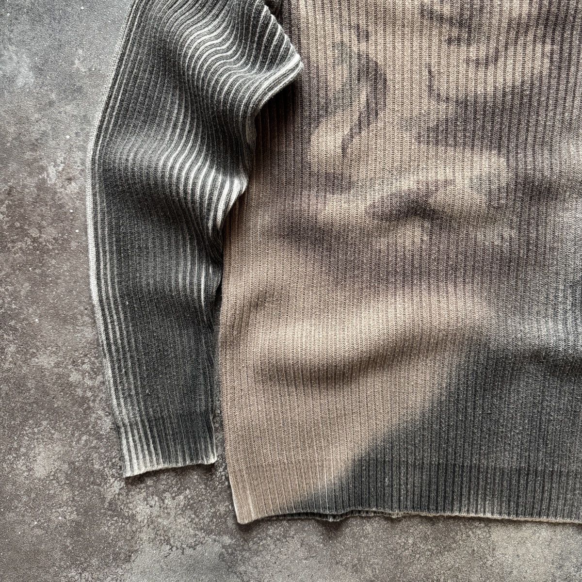 Hysteric Glamour Diesel Style Y2K Avant Garde Ribbed Knit Sweater Size US L / EU 52-54 / 3 - 6 Thumbnail