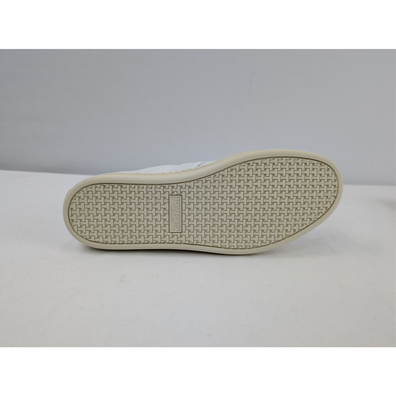Tom Ford o1rshd1 Classic Radcliffe leather low-top sneaker in white Size US 8.5 / EU 41-42 - 11 Thumbnail