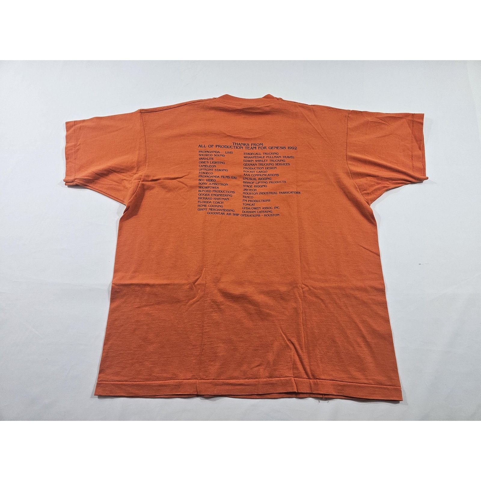 Other Genesis 1992 Band Staff Crew Shirt We worked our Ass Off XL Size US XL / EU 56 / 4 - 3 Thumbnail