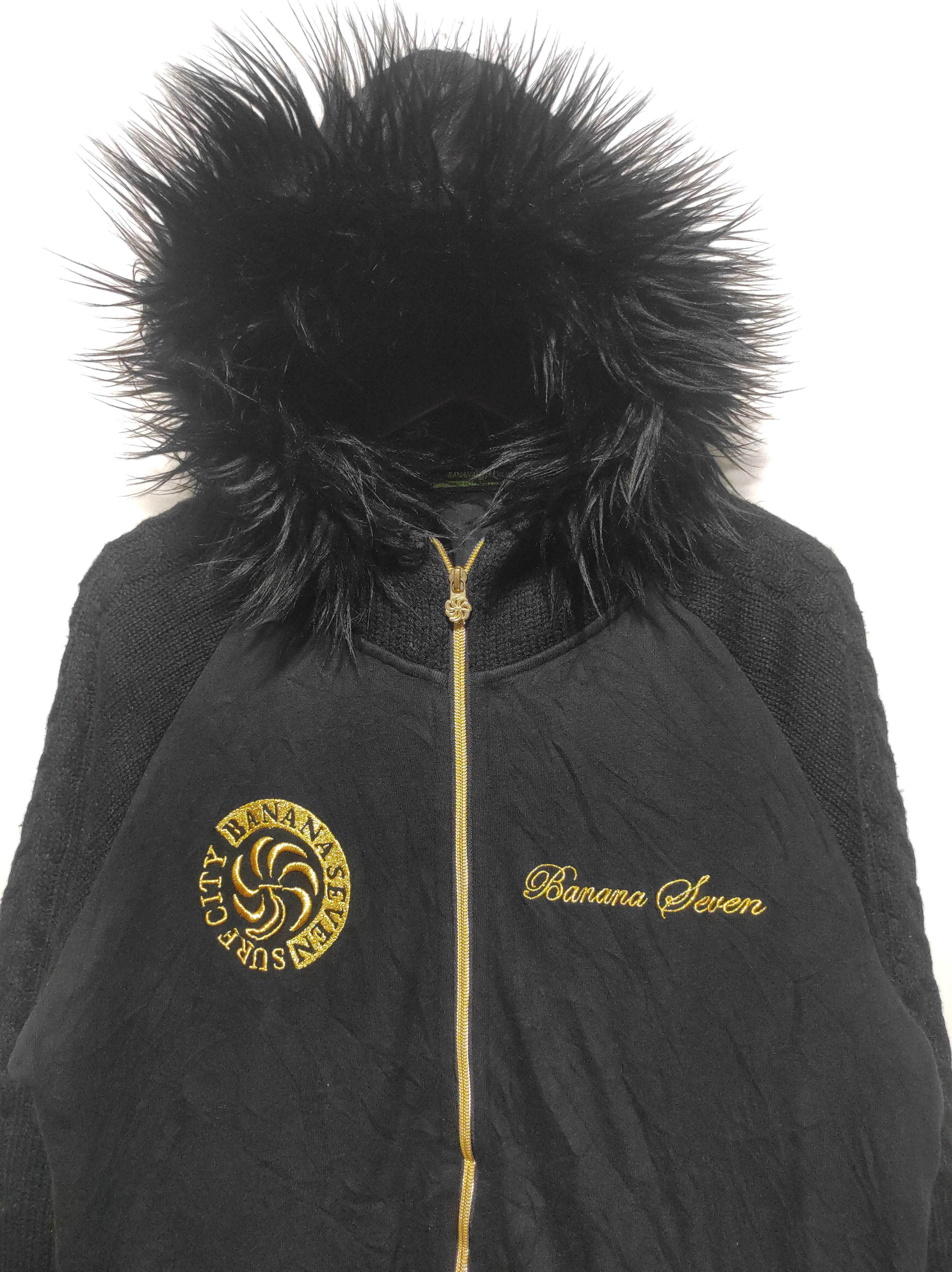 Banana Seven Double Zip Fur Hoodie if six was nine style