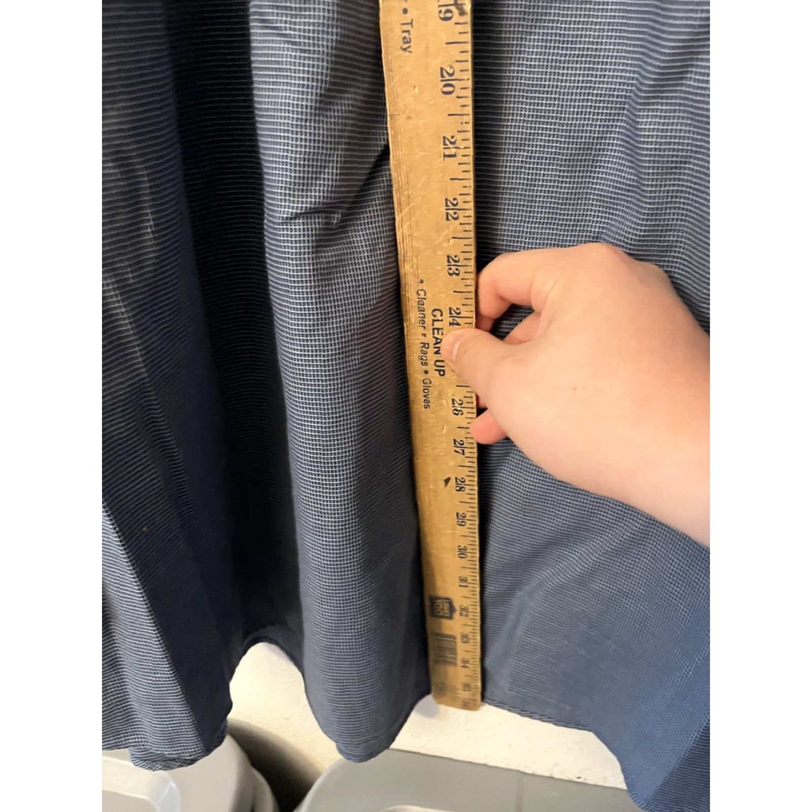 Vintage Oak Hill Button-Down Mens 3XL Blue White Long Sleeve Continuous Comfort Cool Size US XXL / EU 58 / 5 - 4 Thumbnail