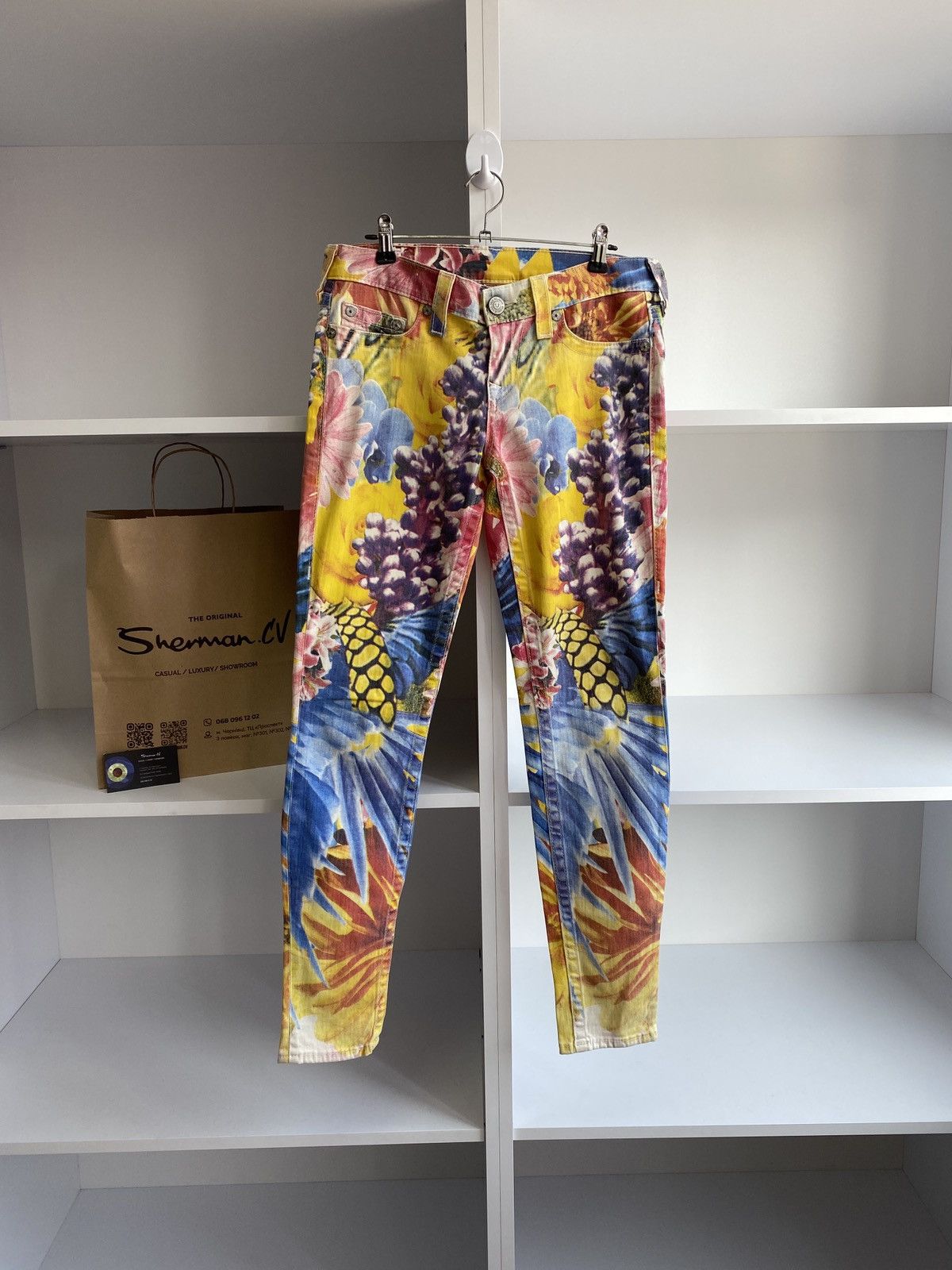 Vintage True Religion Floral Glory jeans Chief Keef style