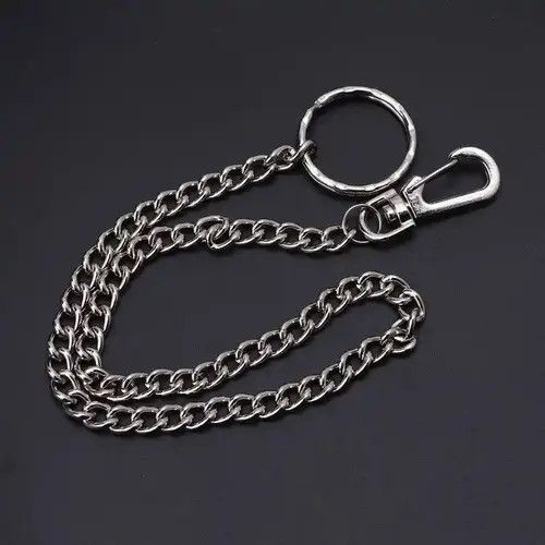 Jewelry Travel Wallet Chain Heavy Duty Jeans Link Coil Leash Size ONE SIZE - 4 Thumbnail