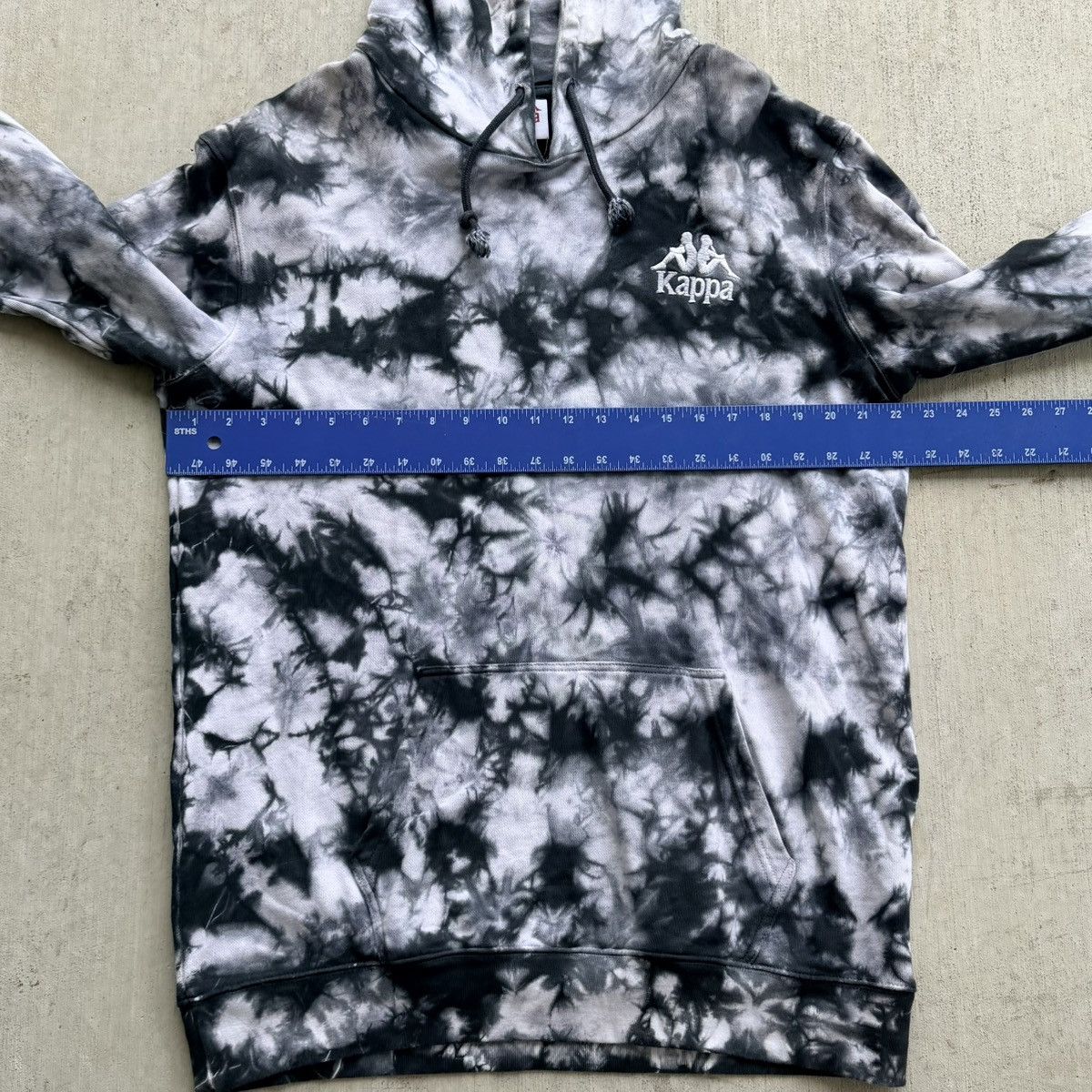 Kappa Kappa Coutro Hoodie Tie Dye Gray Black Men Size Large Size US L / EU 52-54 / 3 - 5 Thumbnail
