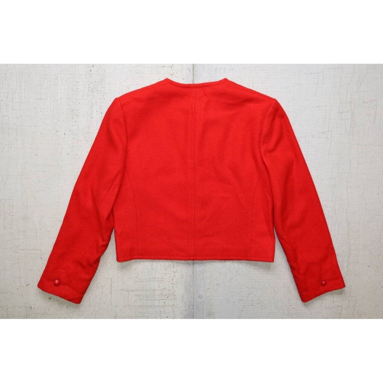 Pendleton Vintage Pendleton Womens 100% Pure Wool Pea Blazer Red Sz M Size M / US 6-8 / IT 42-44 - 4 Thumbnail