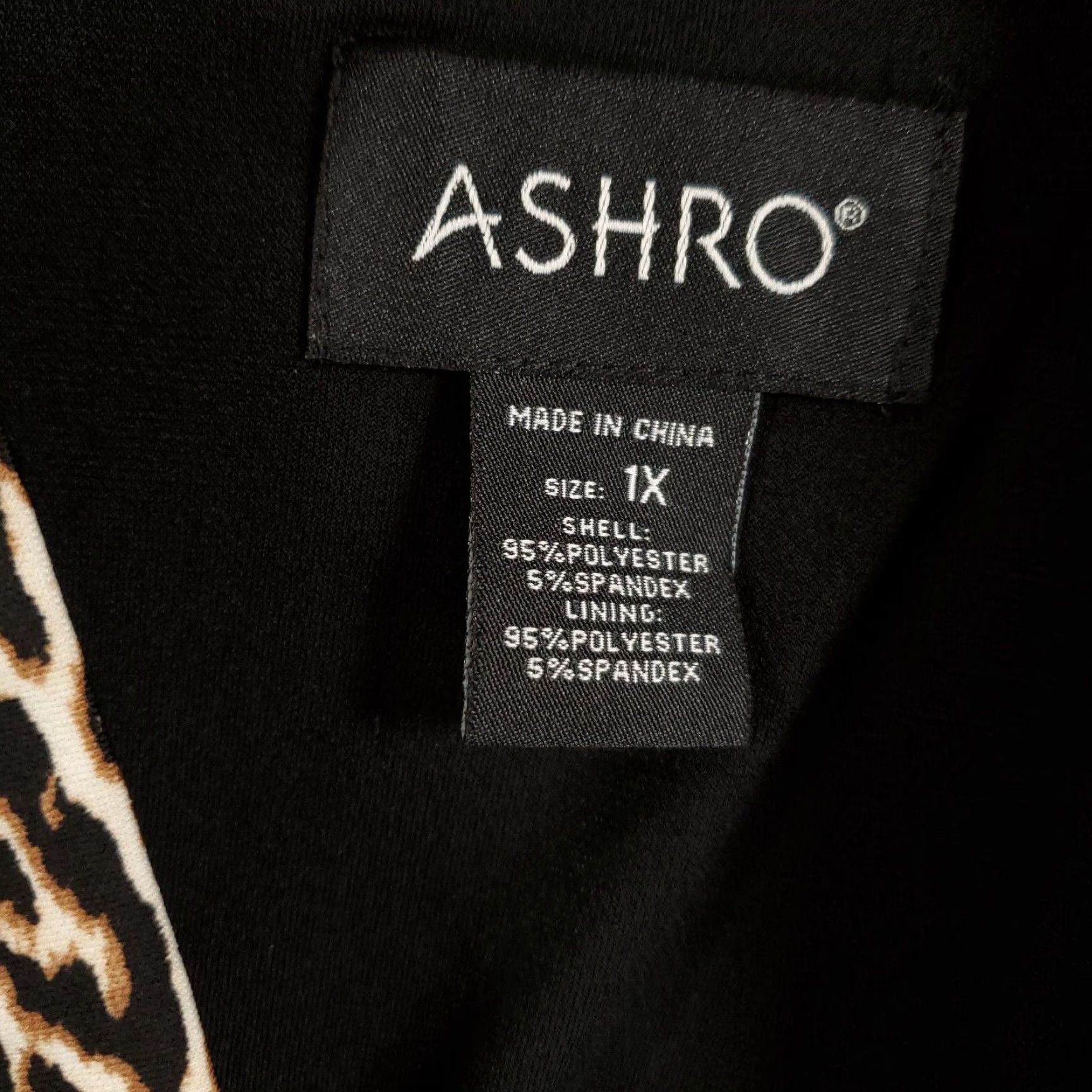 Vintage Ashro New Animal Print Skirt Womens 1X Pencil Pull On Leopard Jaguar Cheetah Multi Size 40" / US 18 - 6 Thumbnail