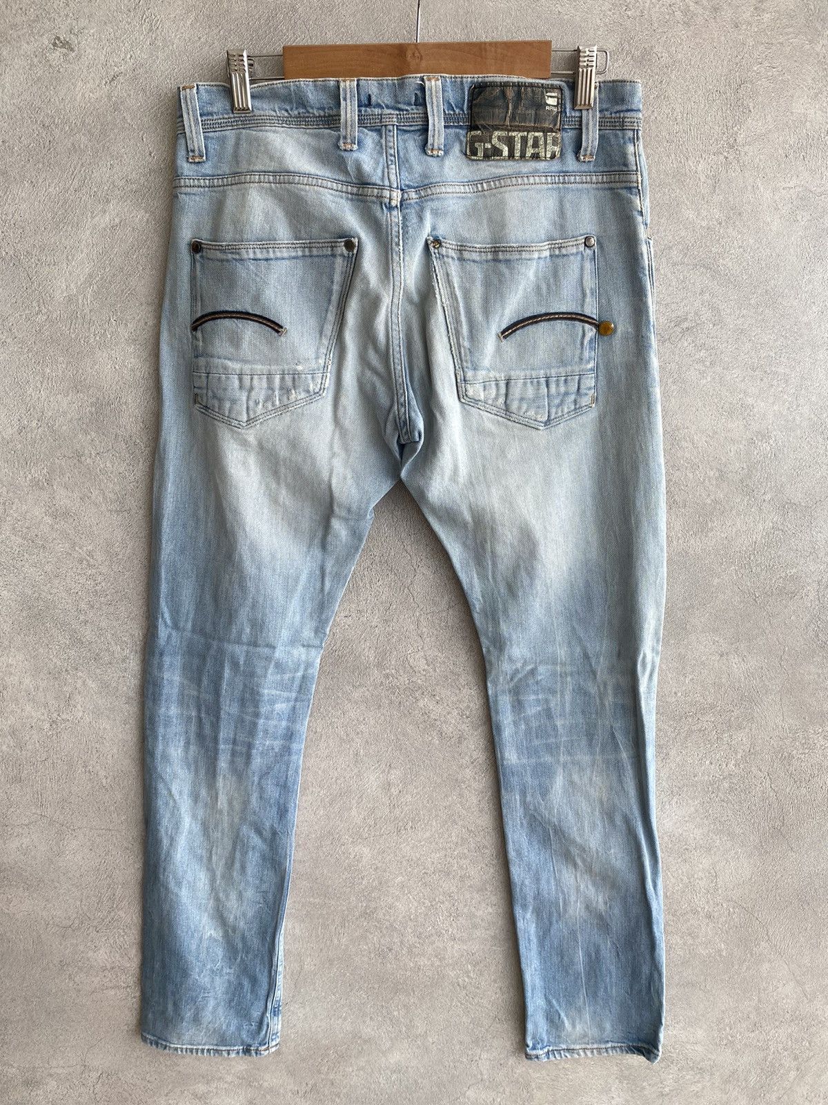 G-Star G Star Raw 3301 Distressed Denim Size US 32 / EU 48 - 2 Thumbnail