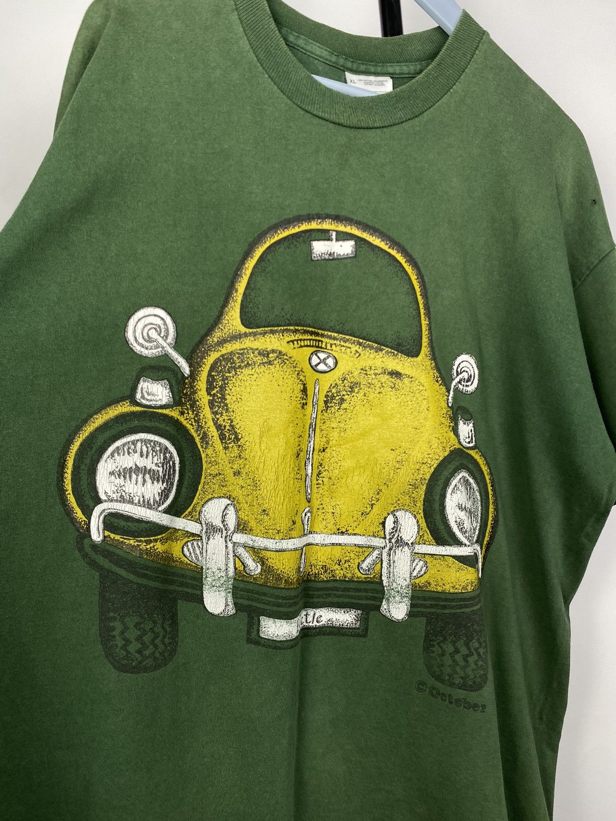 Vintage Vintage 90s Racing VOLKSWAGEN Beetle Printed Car T Shirt Size US XL / EU 56 / 4 - 5 Thumbnail