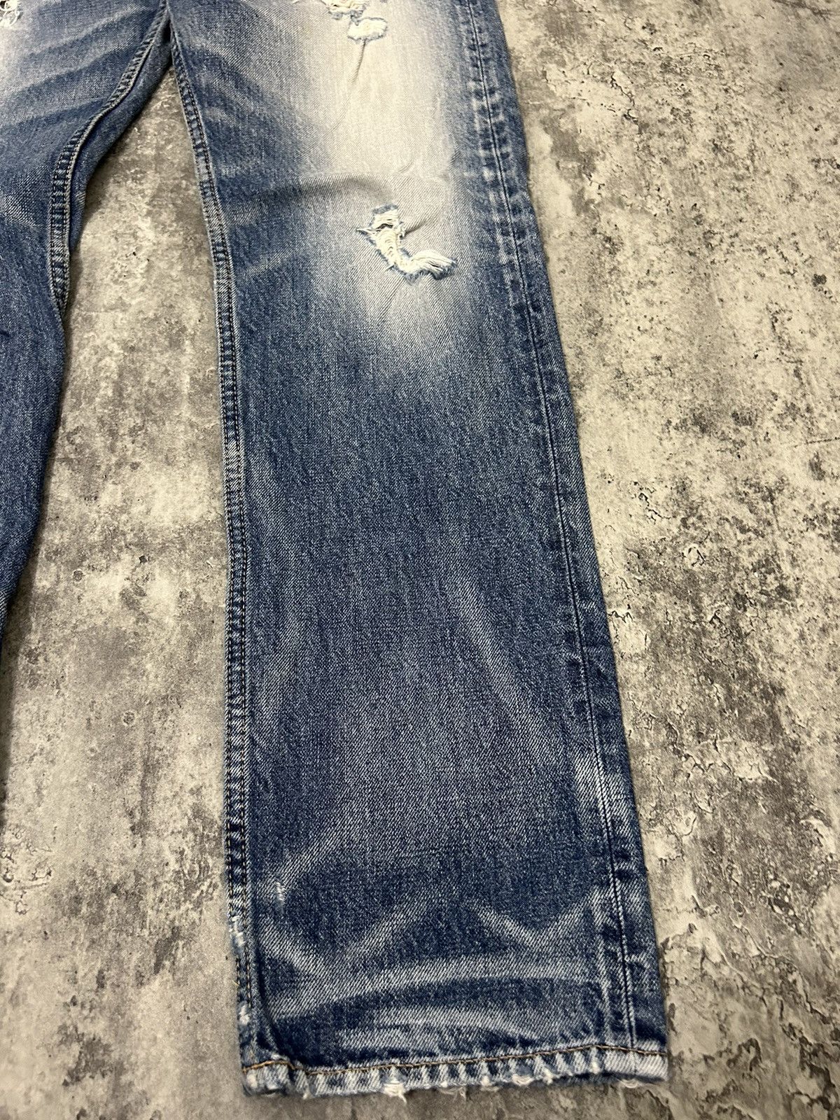 Japanese Brand RNA Inch Distressed Ripped Jeans Size US 30 / EU 46 - 5 Thumbnail