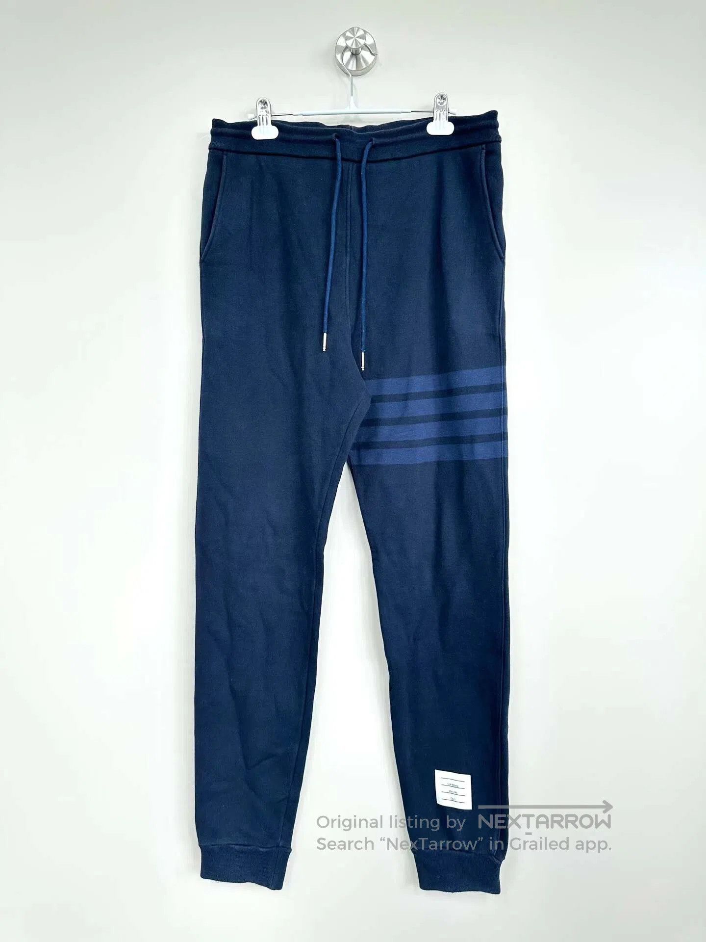 Thom Browne Thom Browne size L Navy Blue Classic Four Stripe Casual Tr Size US 27 - 1 Thumbnail