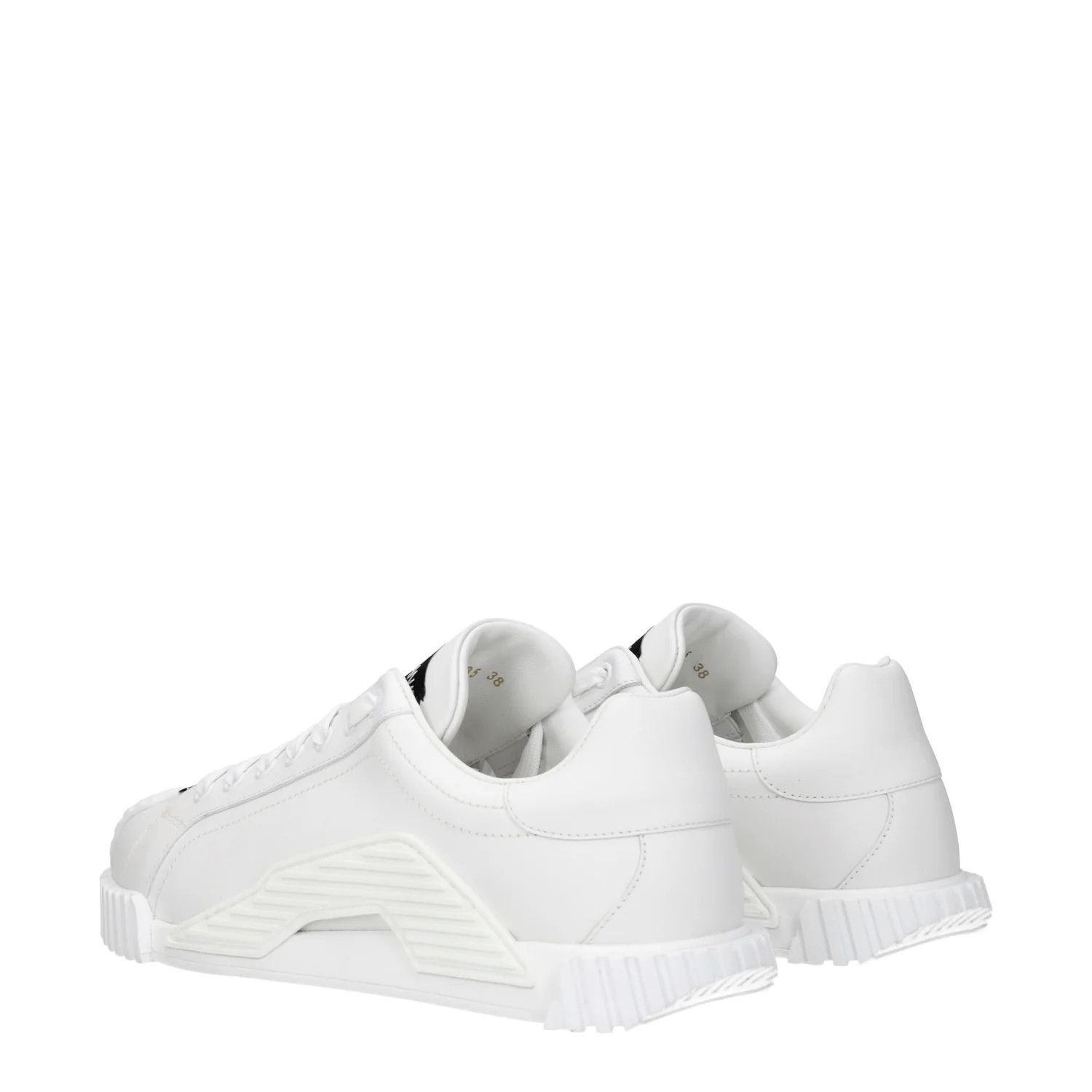 Dolce & Gabbana ob1o1e1124 Leather Sneakers in White Size US 7 / IT 37 - 4 Thumbnail