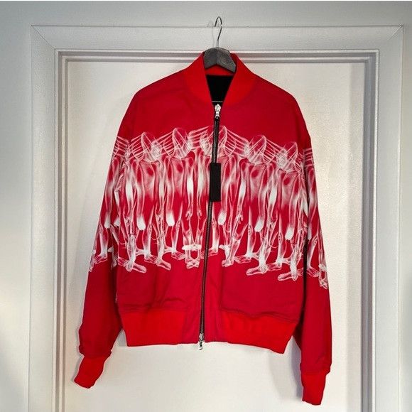 Other Shalaj Illusion Reversible Black Skeleton Bomber Jacket Size US L / EU 52-54 / 3 - 5 Thumbnail