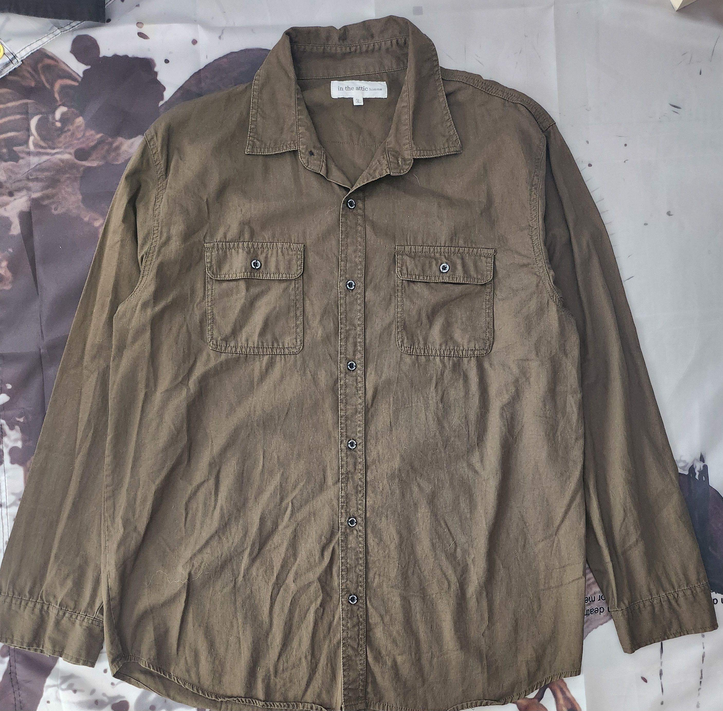 In The Attic Grunge Patchwork Overshirt Size US L / EU 52-54 / 3 - 2 Thumbnail