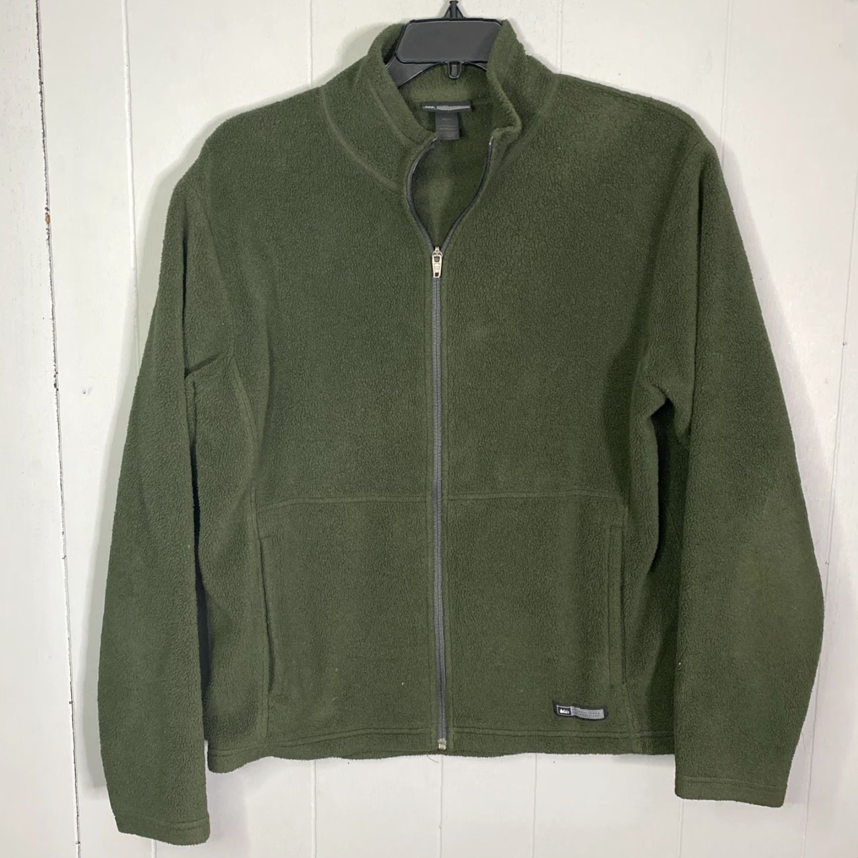 Vintage REI Mens Large Jacket Long Sleeve Outdoor Lightweight Fleece Zip Black Hiking L Size US L / EU 52-54 / 3 - 7 Thumbnail