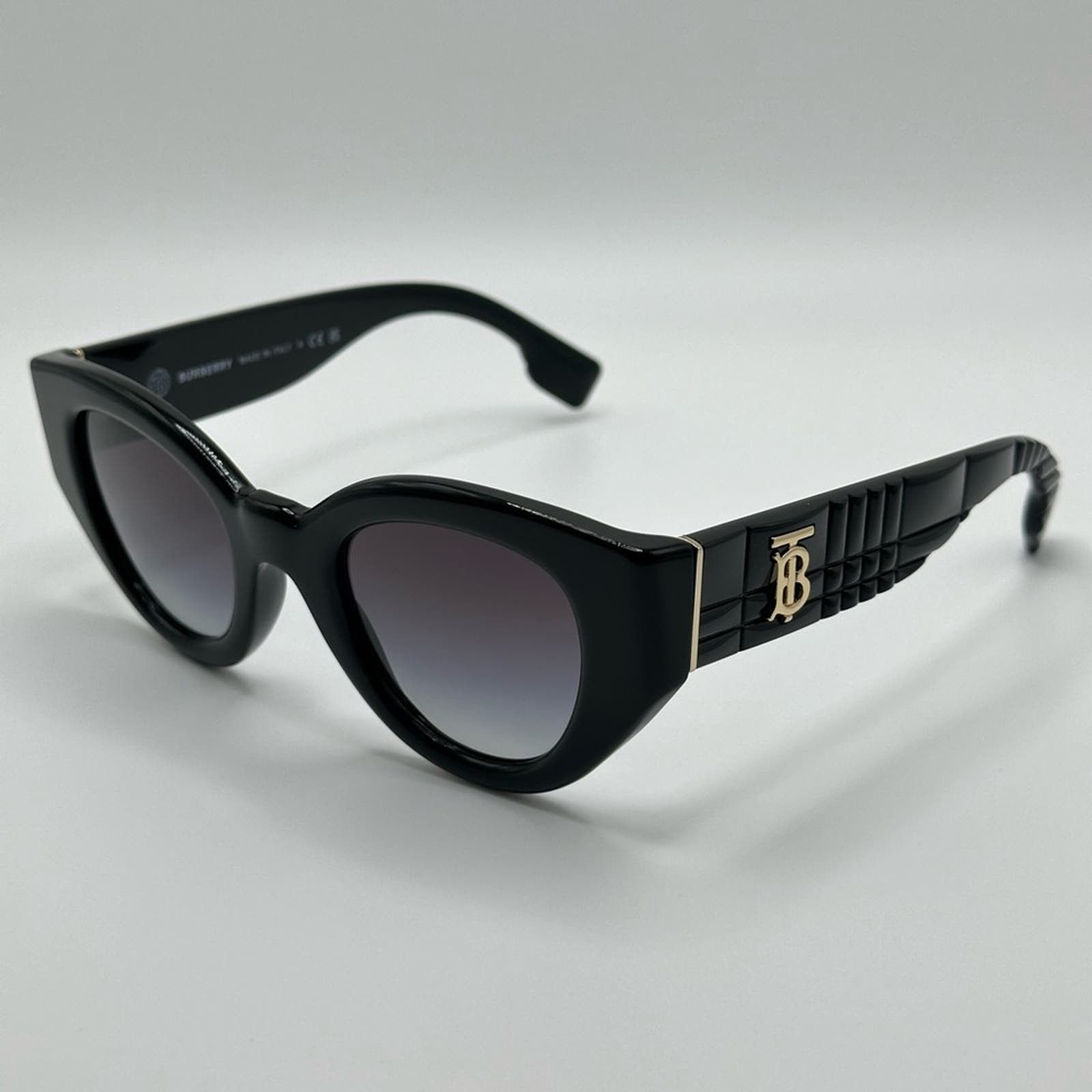 Burberry NEW BURBERRY BE4390 30018G Black/Grey Gradient Sunglasses Size ONE SIZE - 4 Thumbnail