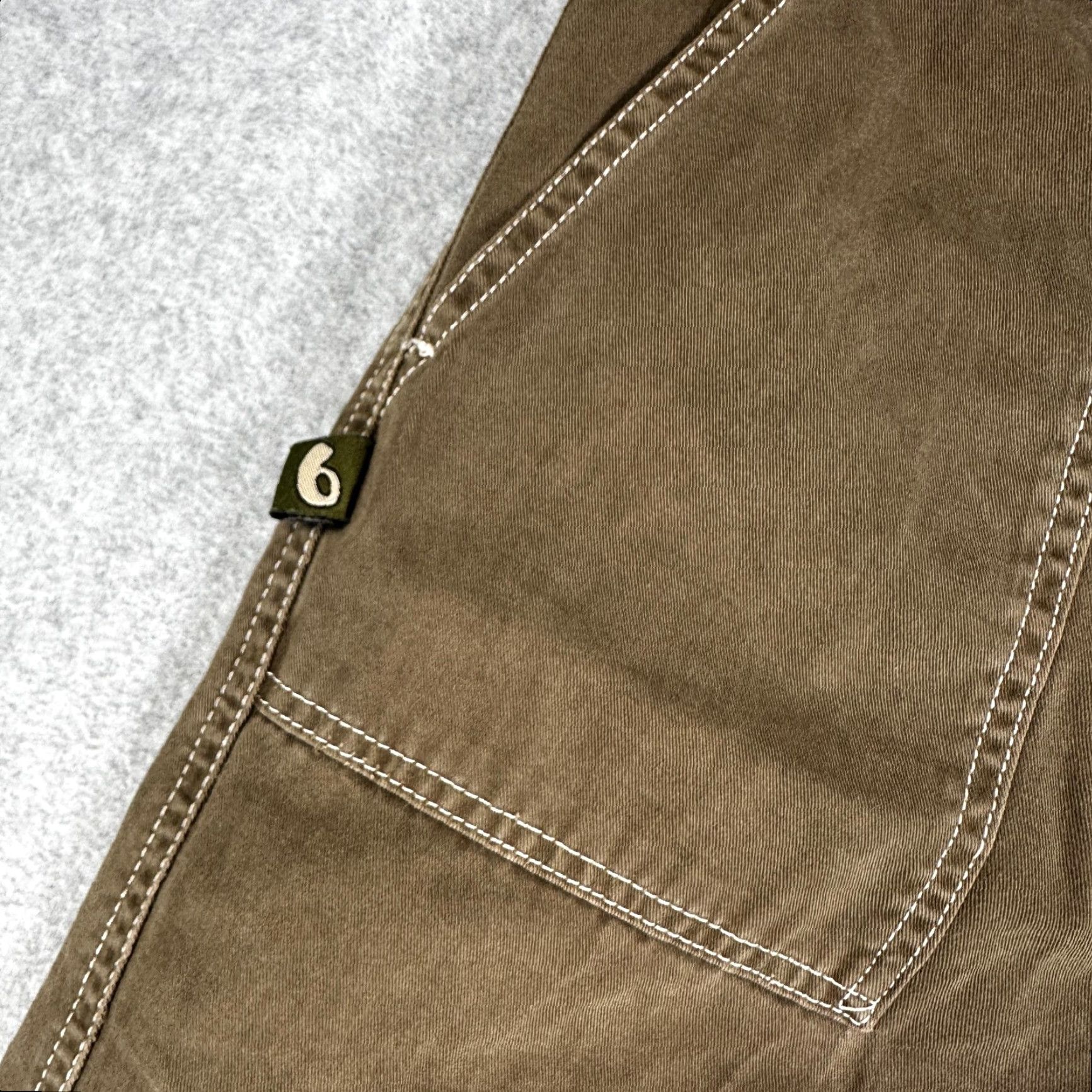 Vintage VINTAGE Buggirl Pants Womens L Brown Jogger Stretch Baggy Fit 32 In Inseam Casual 10-12 Size 36" / US 14 / IT 50 - 3 Thumbnail