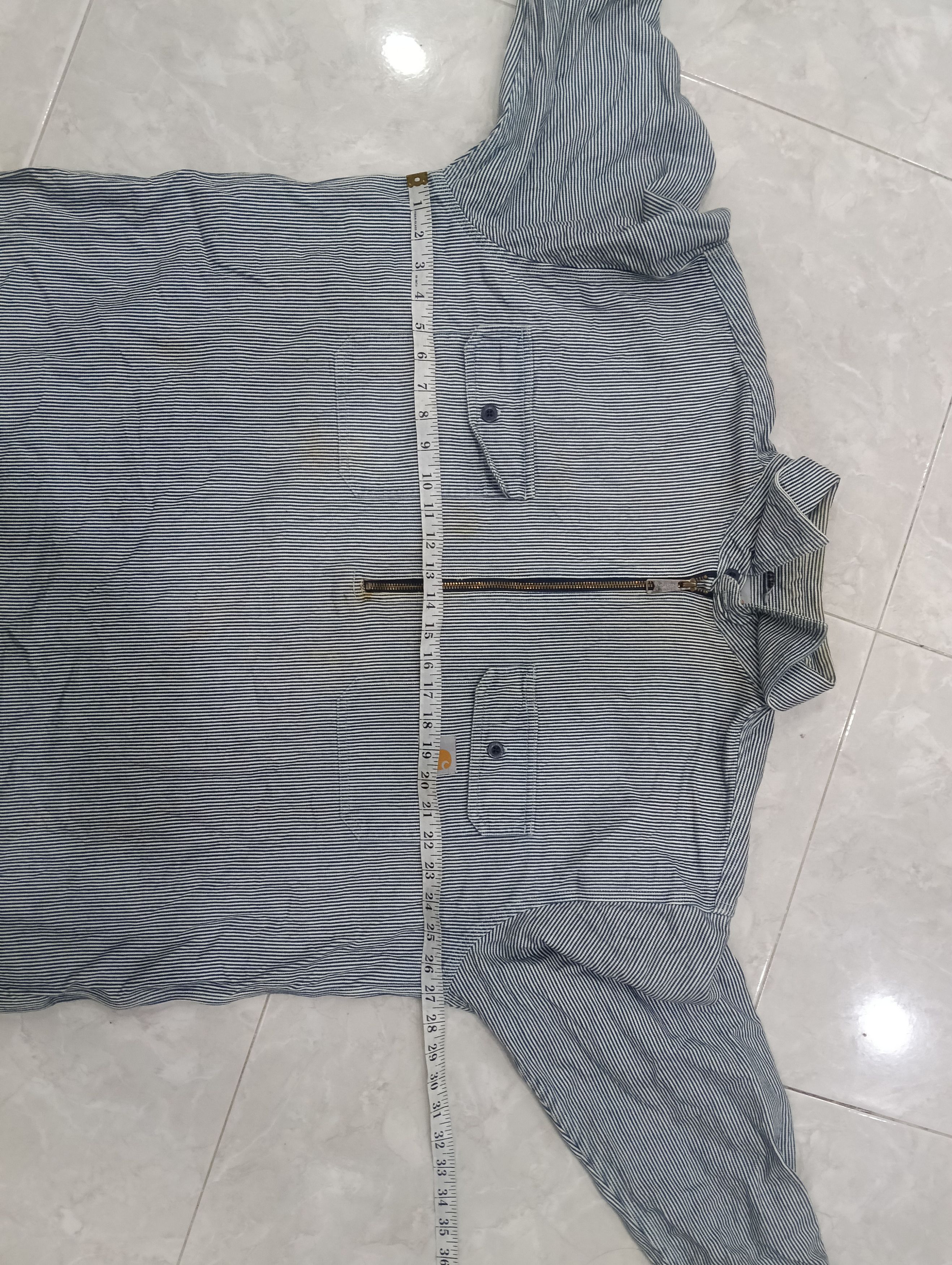 Carhartt Carhatt Striped Half Zipper Size US XXL / EU 58 / 5 - 12 Thumbnail