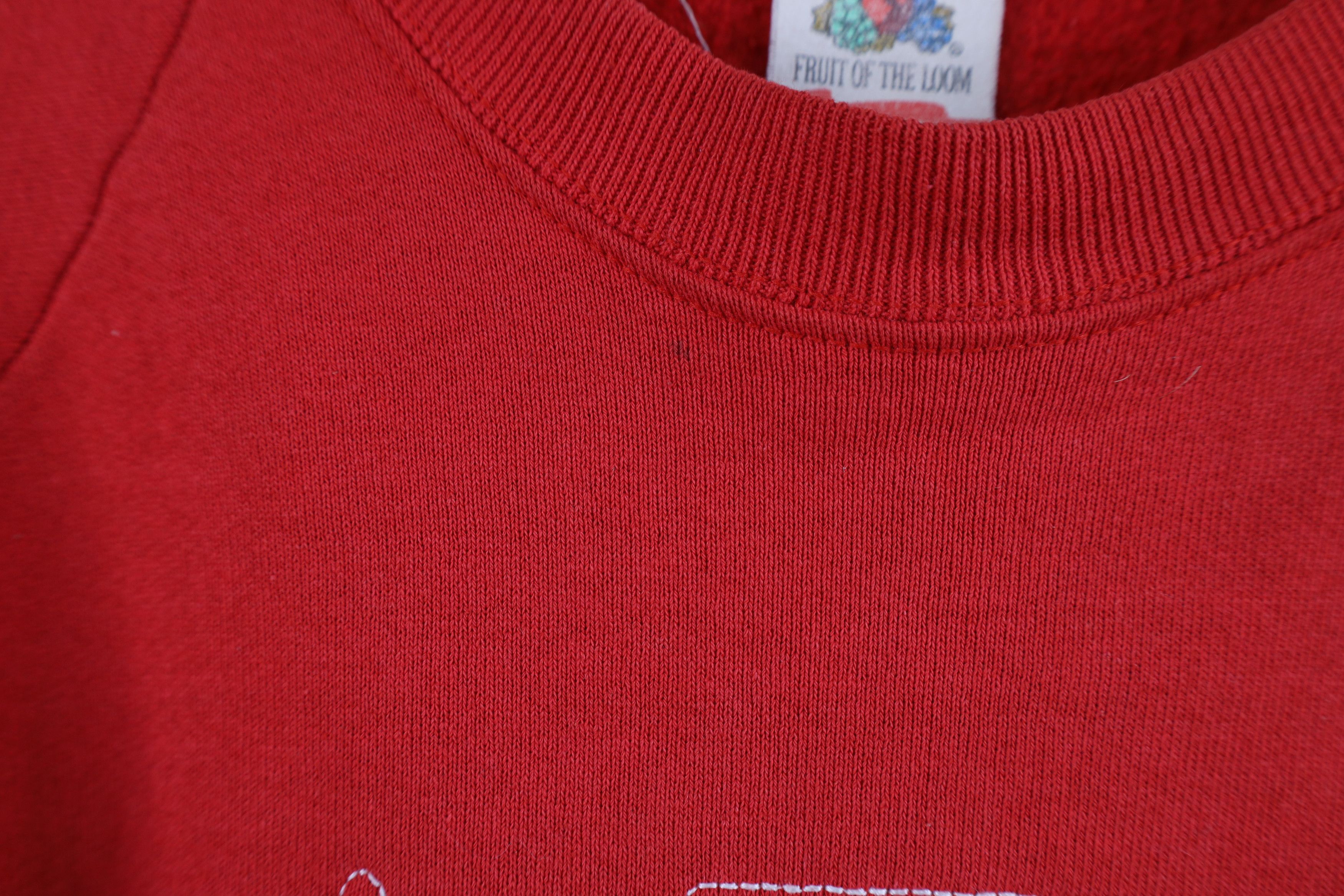 Vintage Vintage 90s Delta Sigma Theta Sorority Sweatshirt Red USA Size XL / US 12-14 / IT 48-50 - 12 Thumbnail