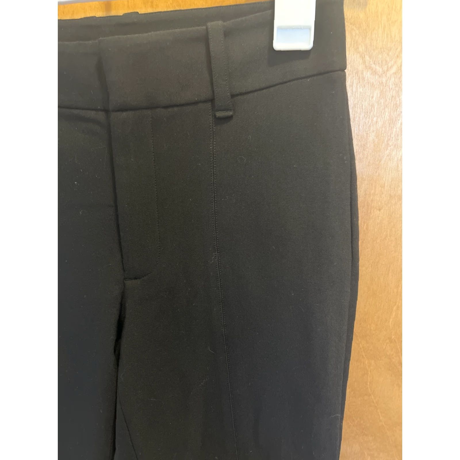 Vince Vince Womens Pants Skinny Mid Rise Black Knit Stretch 4 Dress Casual Business Size 27" / US 4 / IT 40 - 4 Thumbnail