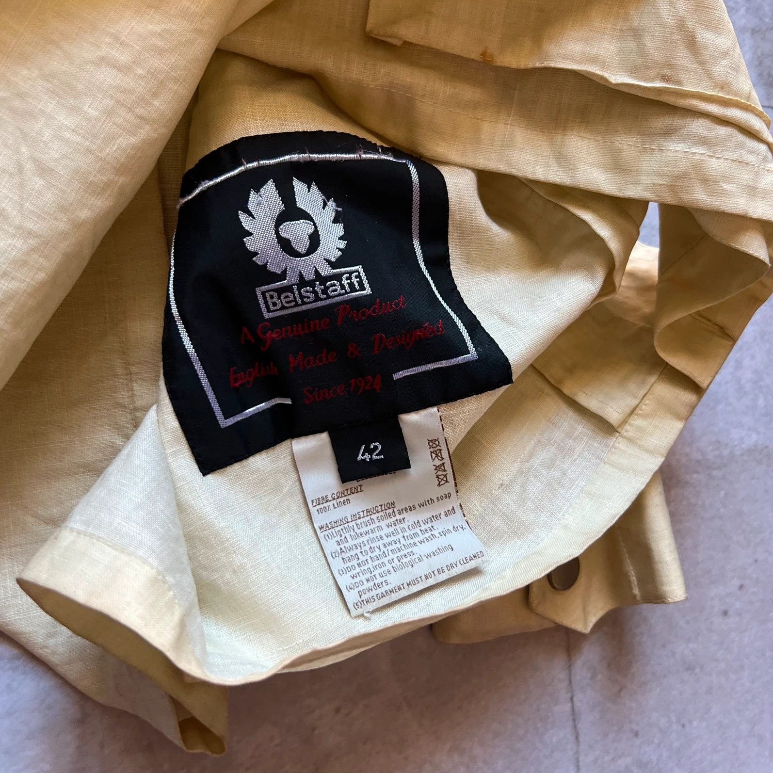 Belstaff vintage Belstaff Bomber jacket coat 90s motorcycle linen Size US M / EU 48-50 / 2 - 7 Thumbnail