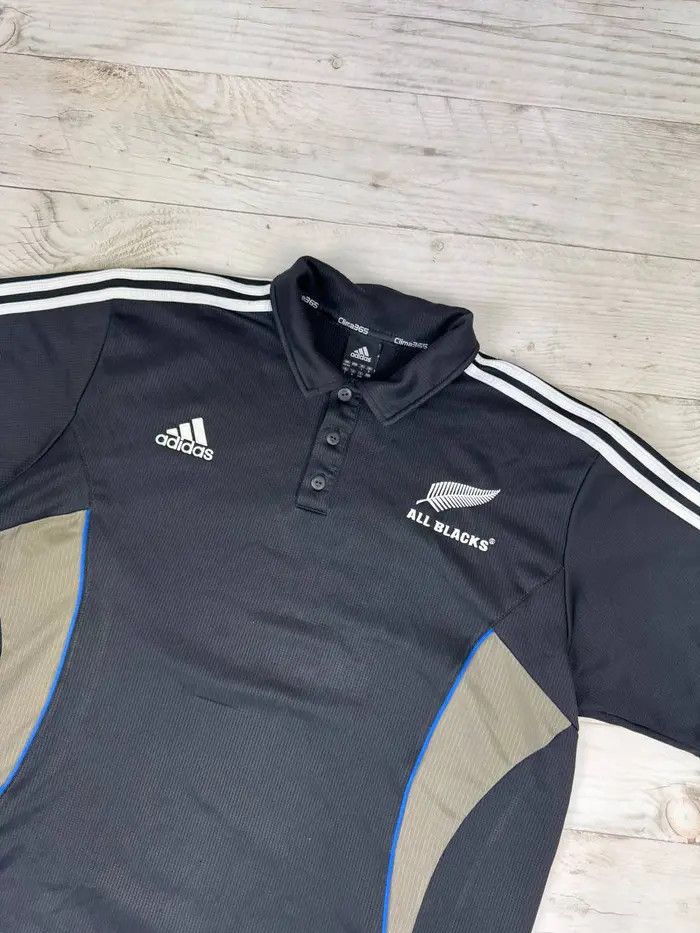 Adidas Vintage Adidas All Blacks New Zeland 2007 Rugby Shirt Jersey Size US XL / EU 56 / 4 - 2 Thumbnail