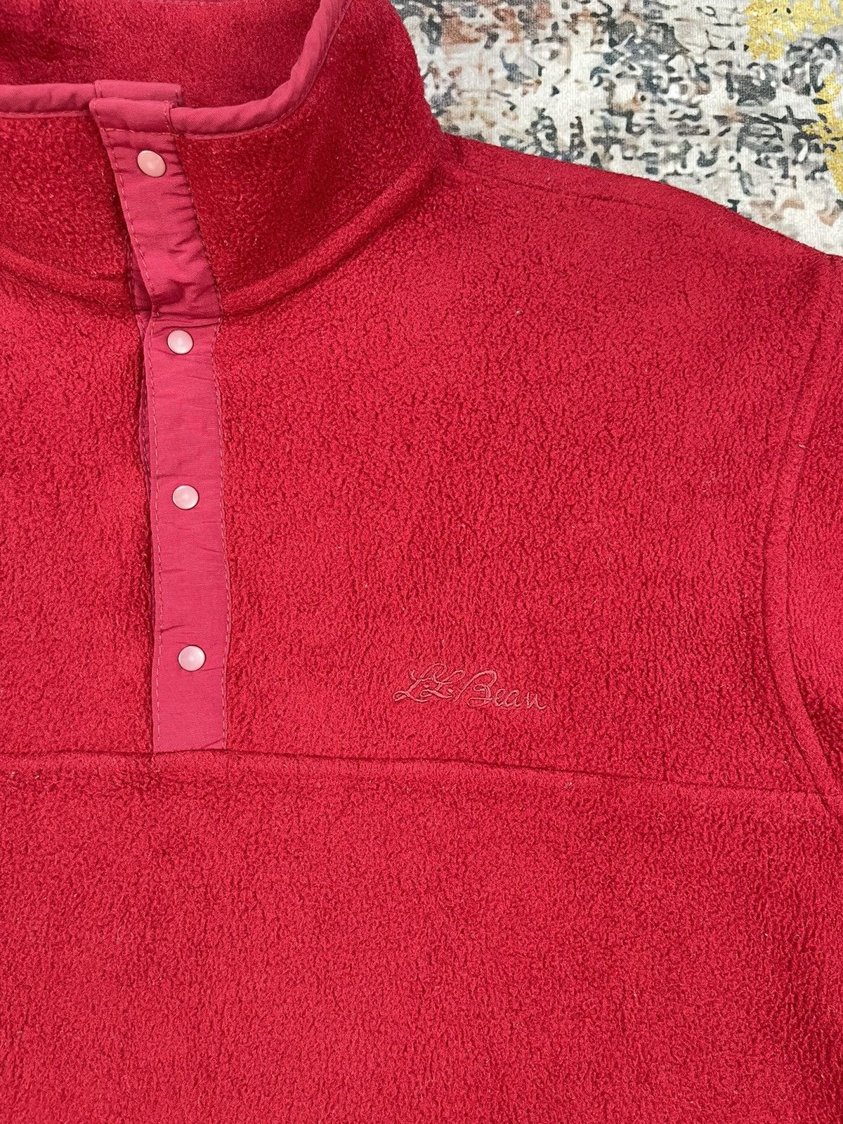 L.L. Bean Vtg LL Bean Half Button Up Fleece Pull Over Size US M / EU 48-50 / 2 - 7 Thumbnail