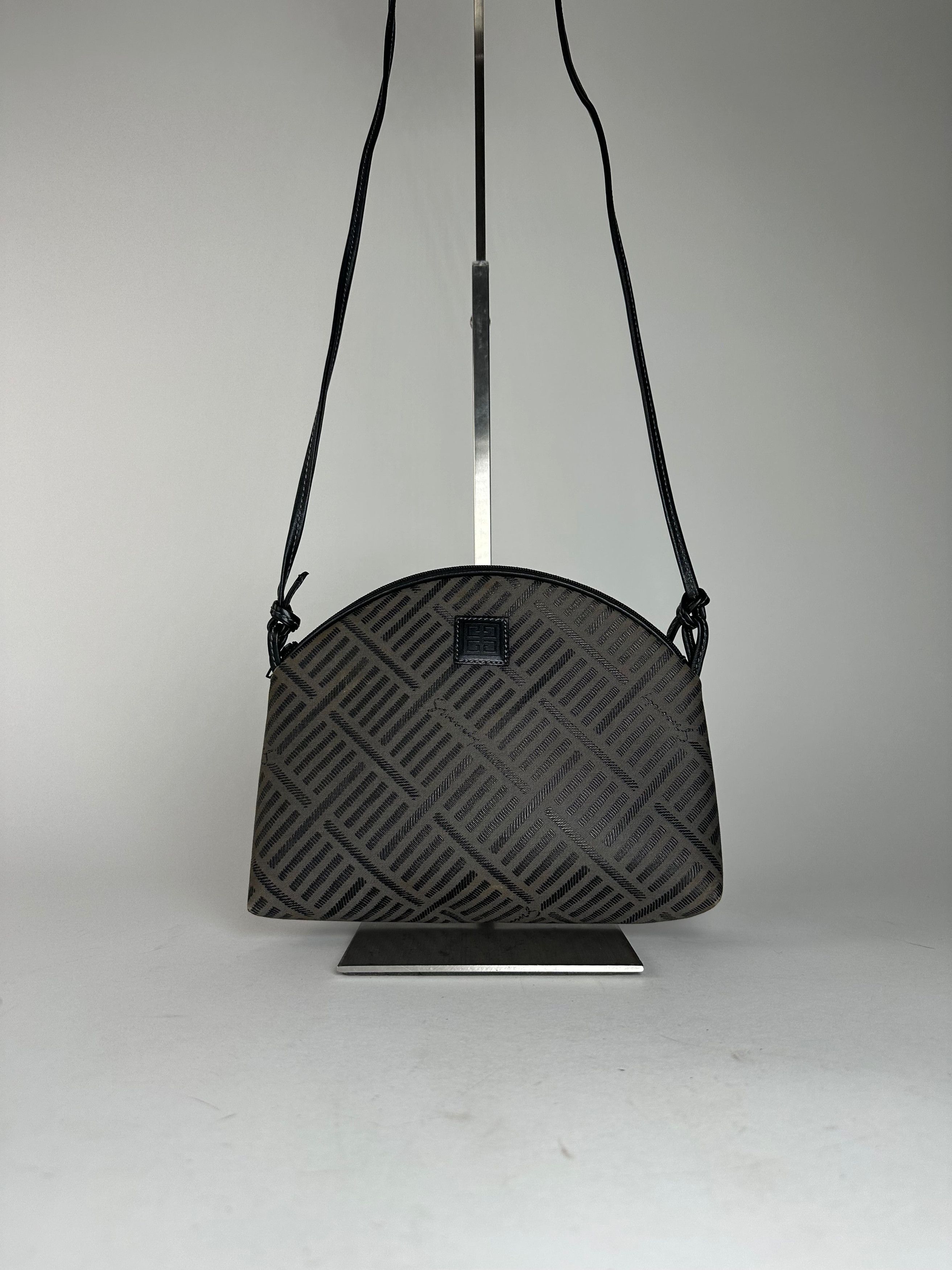 Givenchy Vintage Canvas Shoulder Bag Black Grey Size ONE SIZE - 1 Thumbnail