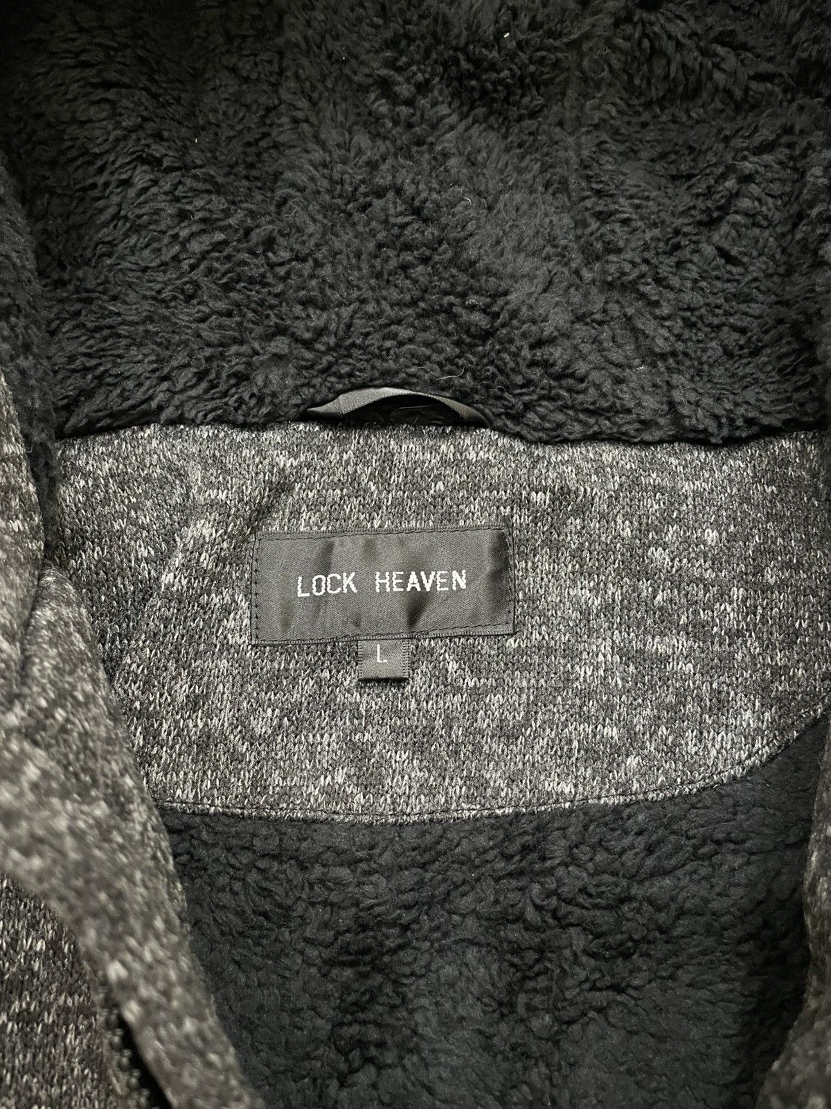 14th Addiction 2000s Japan Shearling Hooded Colar Jacket Black Y2K Size US L / EU 52-54 / 3 - 6 Thumbnail