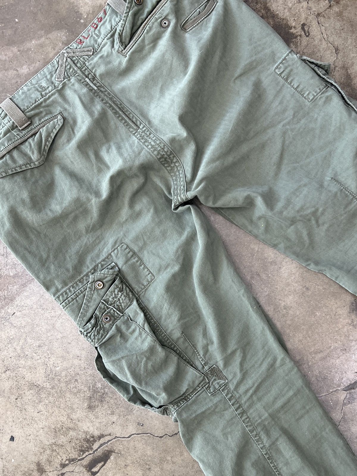 Polo Ralph Lauren Vintage Polo Ralph Lauren Army Work Double Knee Cargo 35 Size US 35 - 4 Thumbnail