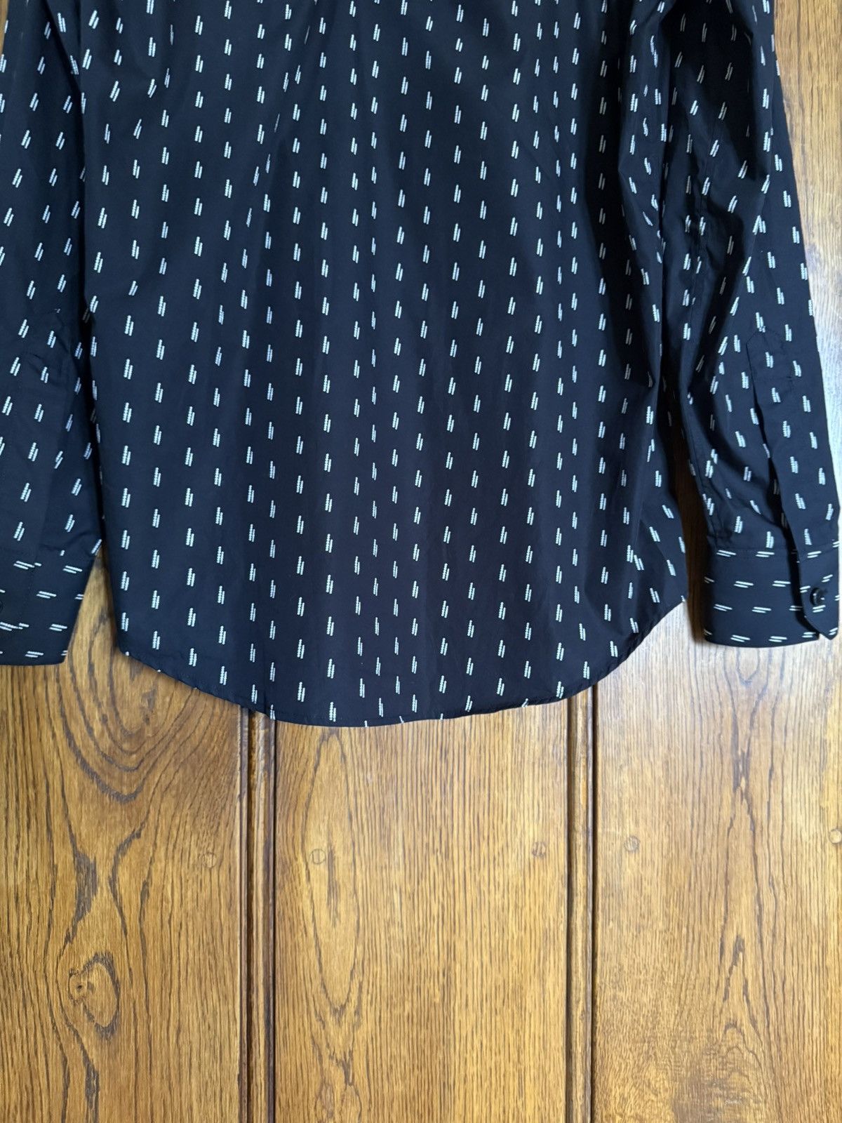 Celine SS19 Celine stand up collar black shirt Hedi Slimane 37 BNWT Size US S / EU 44-46 / 1 - 15 Thumbnail