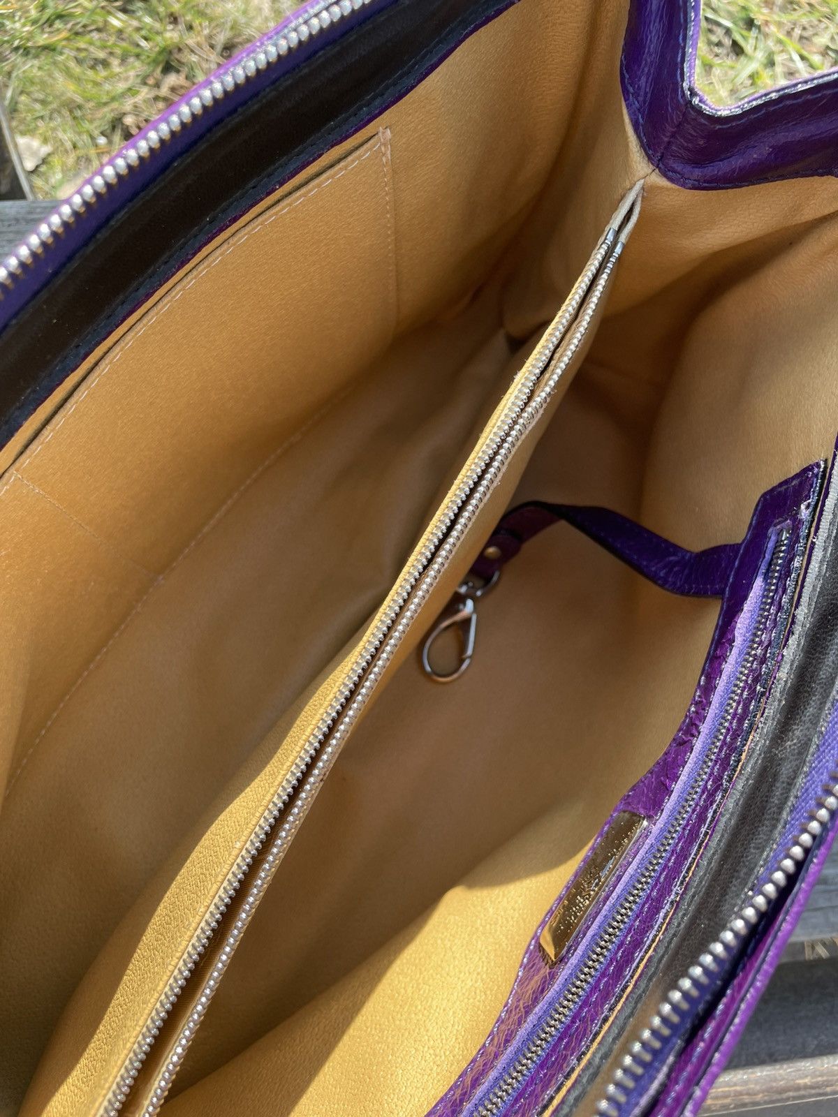 Maison Mollerus Maison Mollerus Violet Leather Bag Size ONE SIZE - 10 Thumbnail
