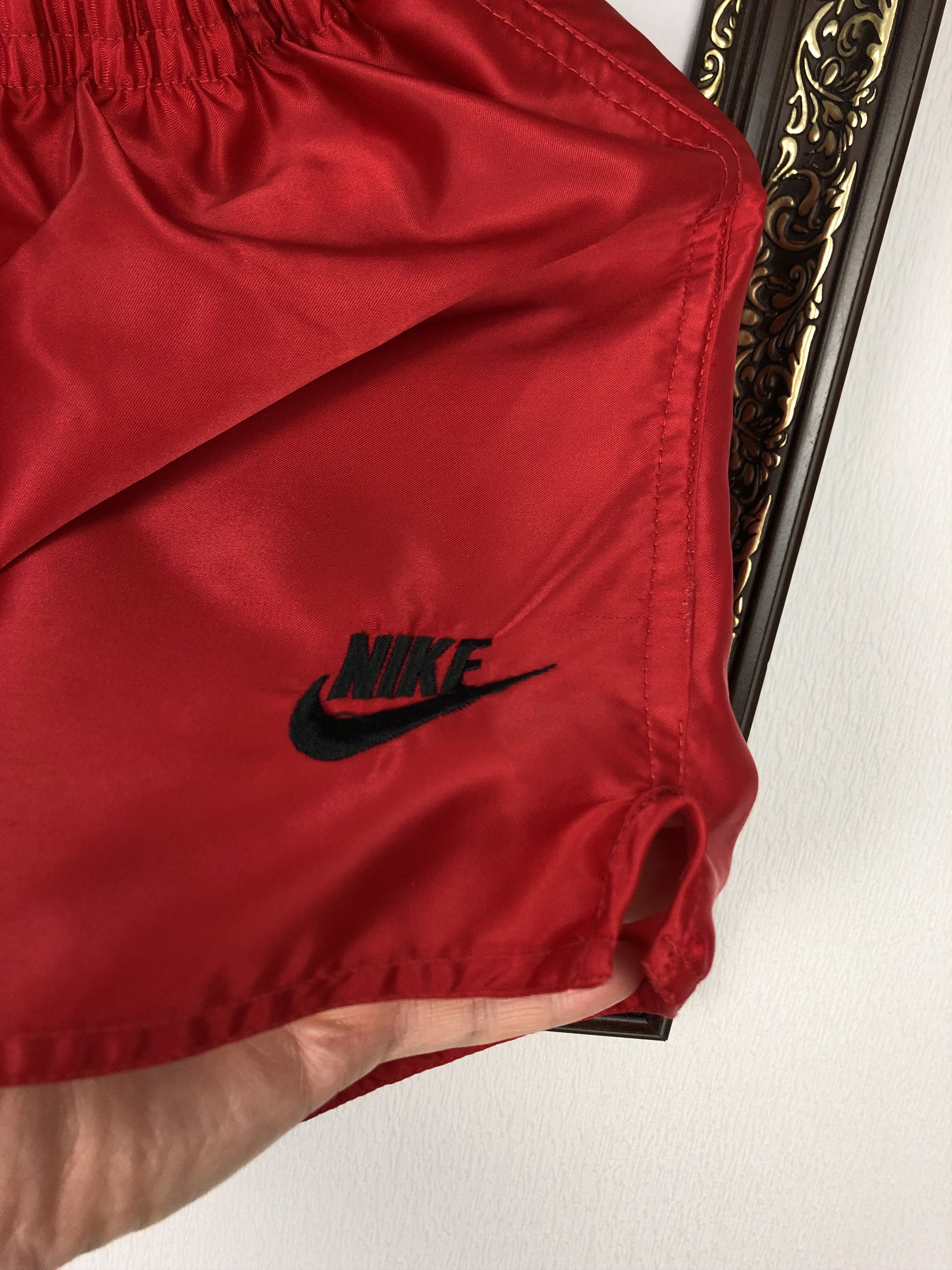 Nike Vintage Nike Red Nylon Shorts Track Run Size Boys L Size US 28 / EU 44 - 2 Thumbnail