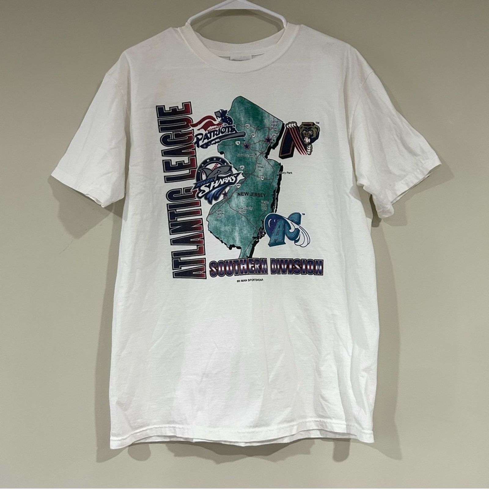 Other Vintage New Jersey Atlantic League Baseball Shirt Size US L / EU 52-54 / 3 - 1 Thumbnail