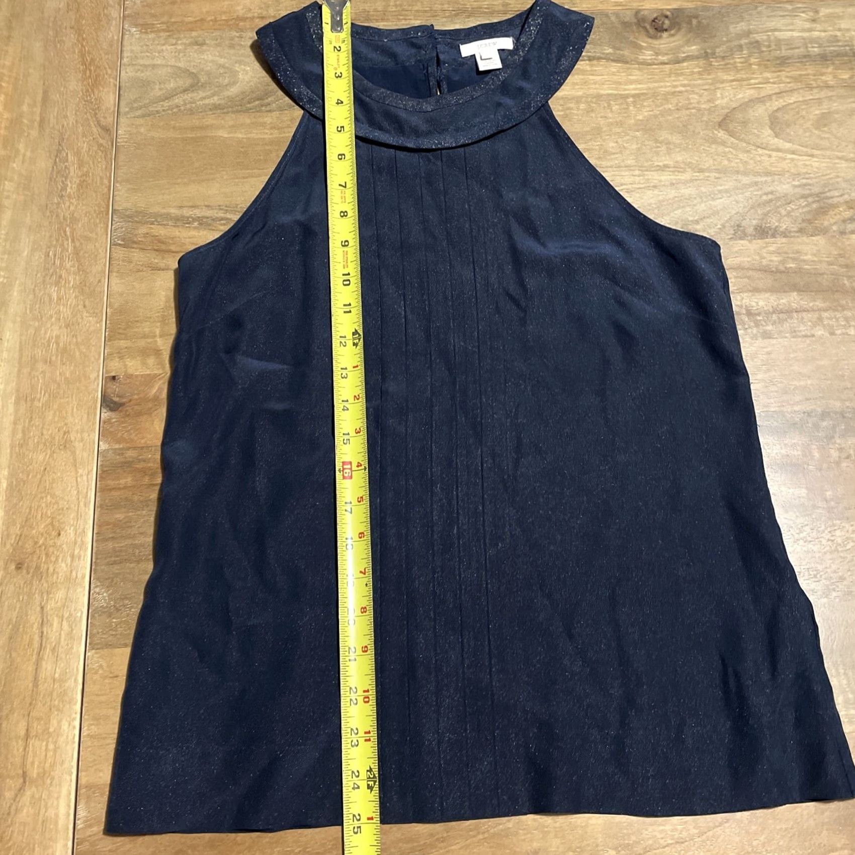 J.Crew J. Crew Tank Top Women’s 0 Navy Blue Silk Sleeveless Blouse Tank Top Size XS / US 0-2 / IT 36-38 - 4 Thumbnail