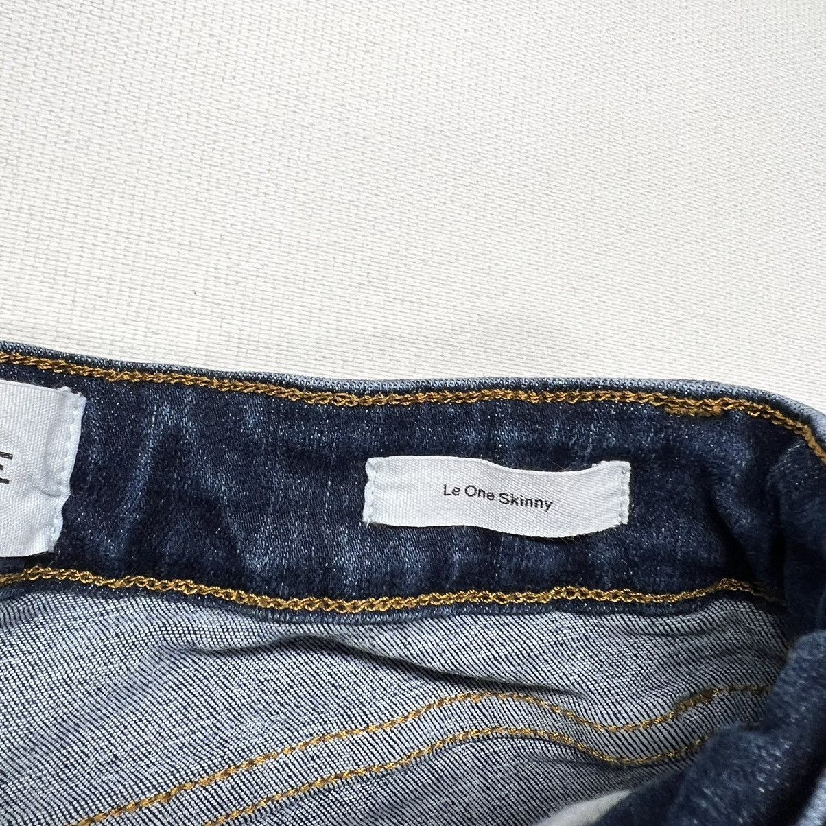 Frame Frame Jeans Blue Le One Skinny Denim Stretch Dark Kodak Wash Size 24" / US 00 / IT 34 - 8 Thumbnail