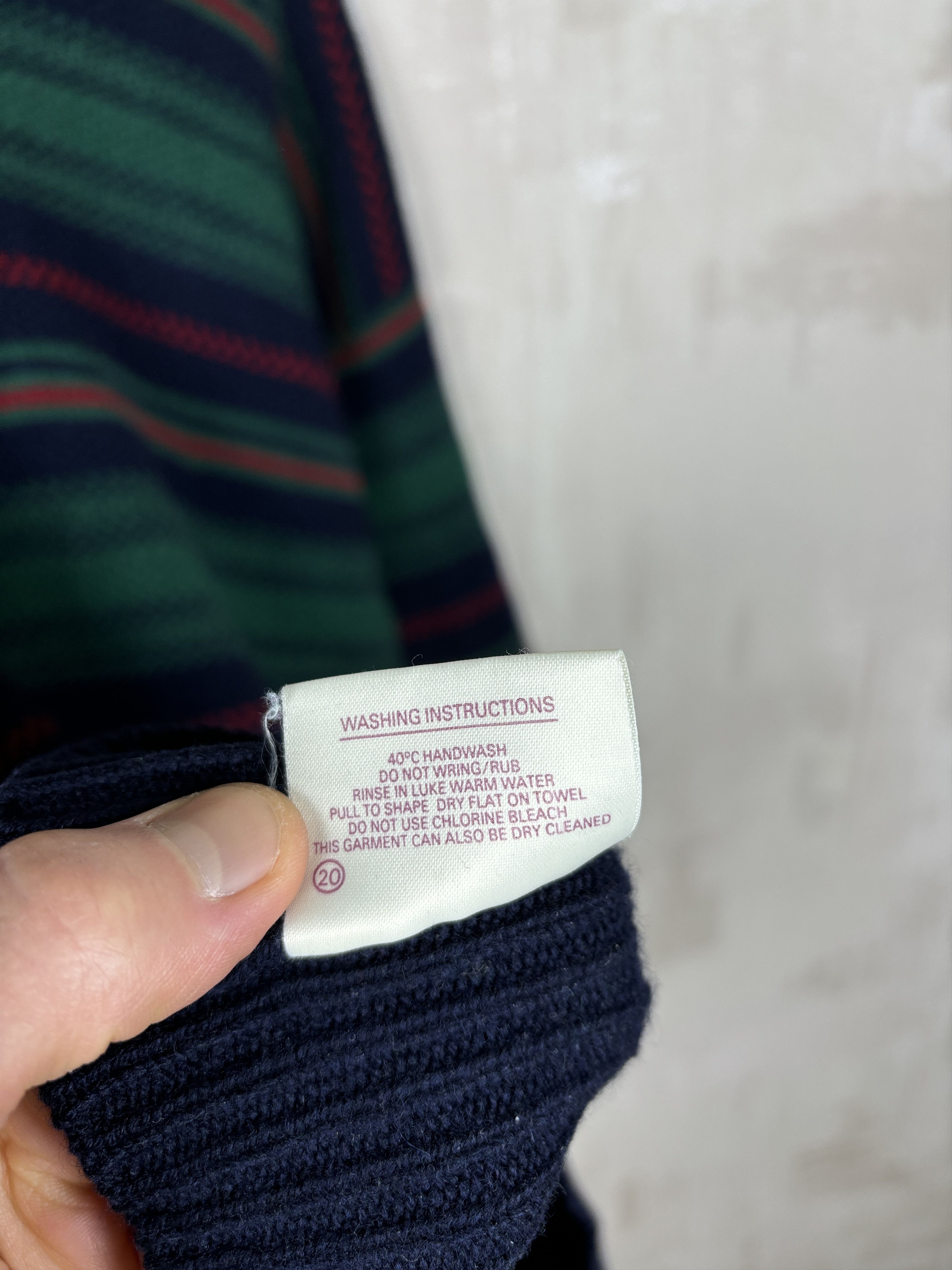 Alan Paine × Vintage Alan Paine Wool Crew Sweater Striped Size UK 40" EU 48 Size US L / EU 52-54 / 3 - 11 Thumbnail