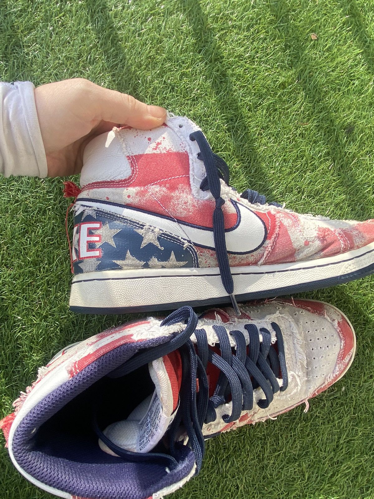 Nike NIKE HIGH TOP Sneaker TERMINATOR USA FLAG INDEPENDENCE DAY Size US 8.5 / EU 41-42 - 10 Thumbnail