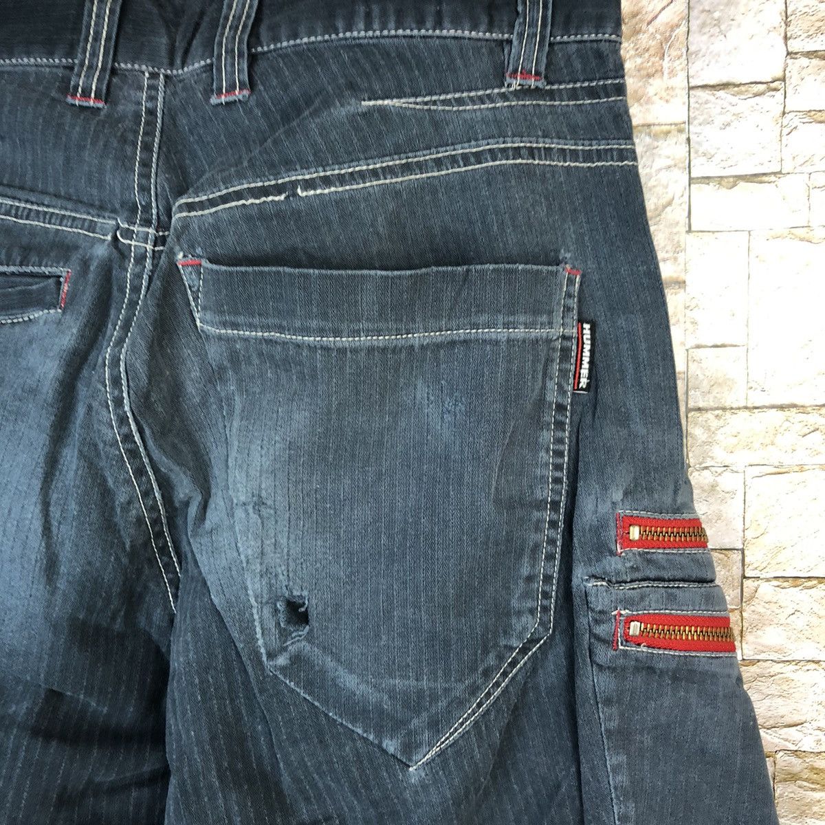 Japanese Brand Hummer Blue Cargo utility tactical Multipocket Pants #A723 Size US 28 / EU 44 - 20 Thumbnail