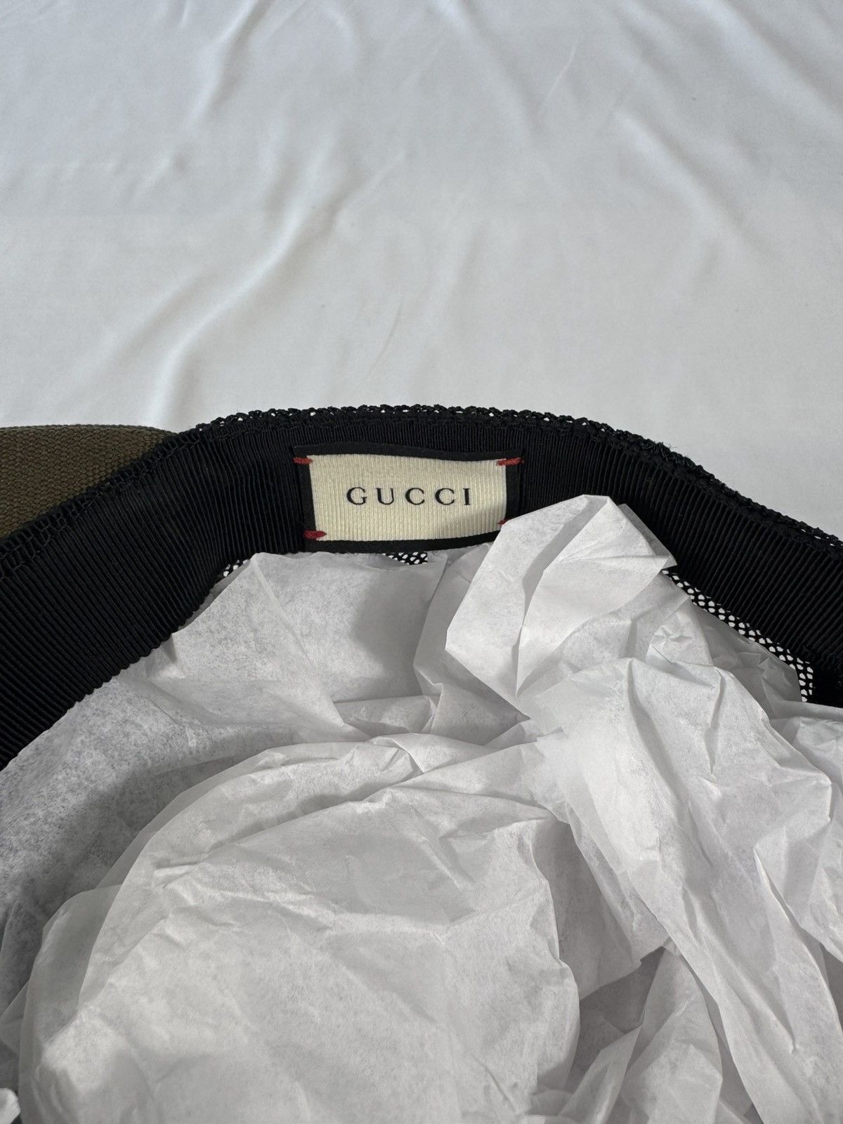 Gucci Gucci military green cotton crest applique baseball cap Size ONE SIZE - 6 Thumbnail