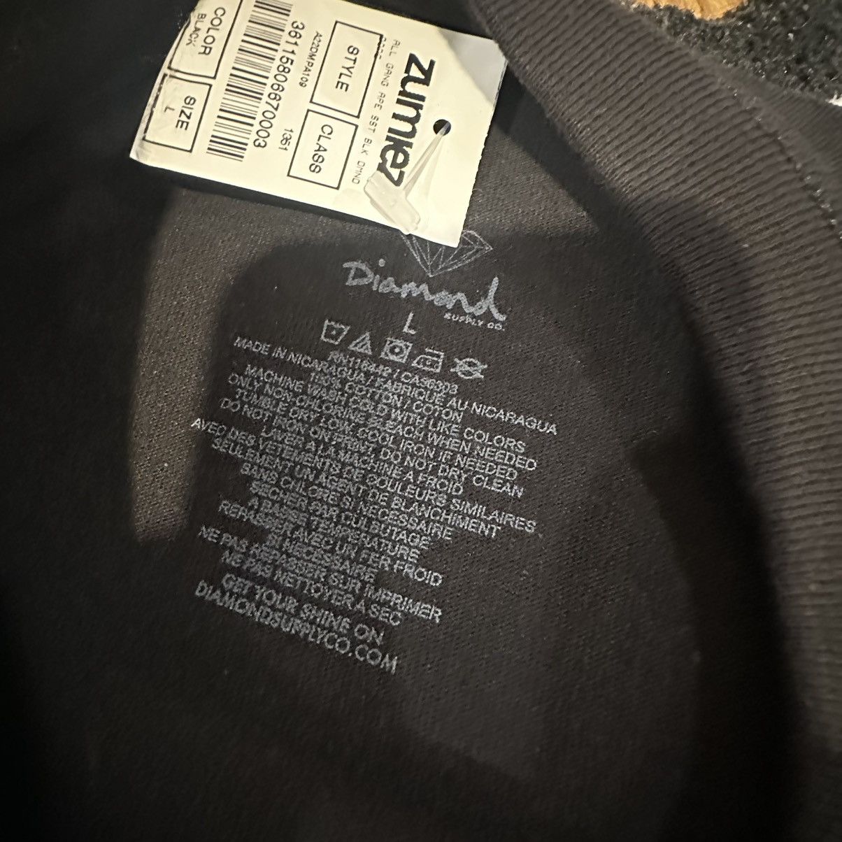 Diamond Supply Co. Diamond Supply Co. x Ape All Gang Black T-Shirt Size US L / EU 52-54 / 3 - 6 Thumbnail
