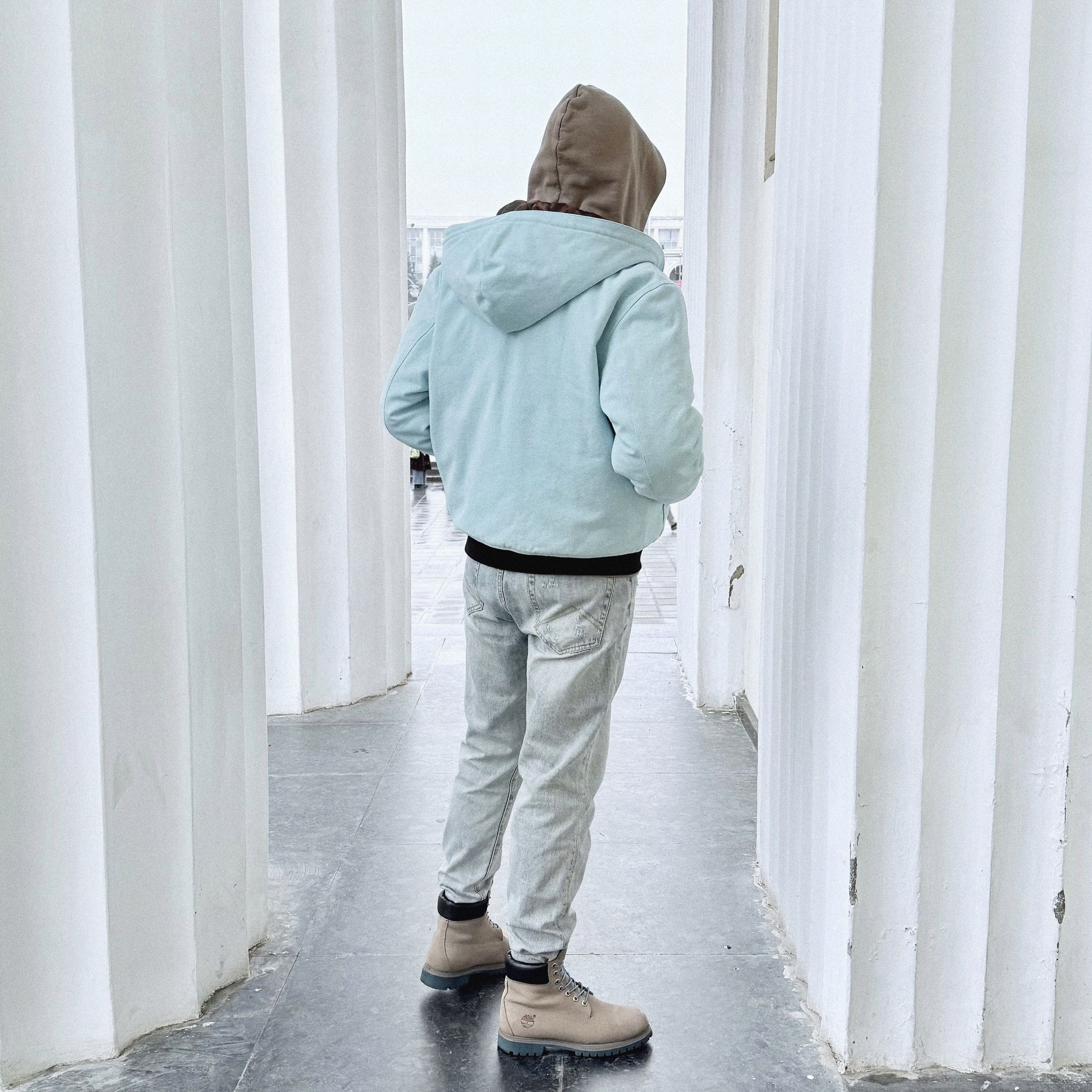 Carhartt Suture Studios 16oz Duck Canvas Work Jacket Ice Blue Leopard Size US L / EU 52-54 / 3 - 12 Thumbnail