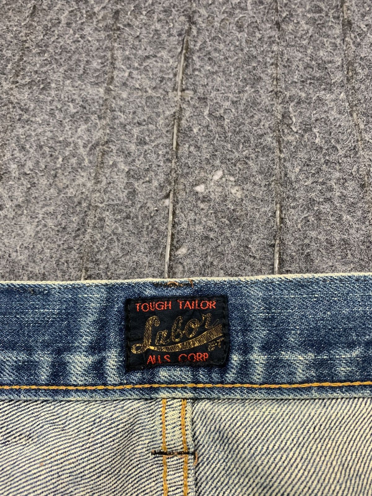 Japanese Brand Labor ET Buttonfly Indigo Selvedge Denim Jeans Straight Cut Size US 32 / EU 48 - 7 Thumbnail