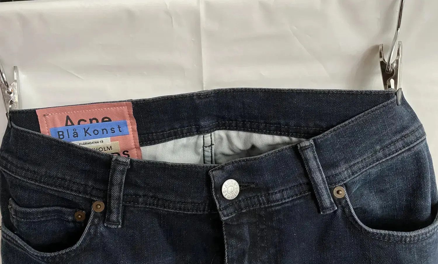 Acne Studios Acne Studios blå konst North Blue Black PAW18 jeans sz 29 32 Size US 28 / EU 44 - 8 Thumbnail