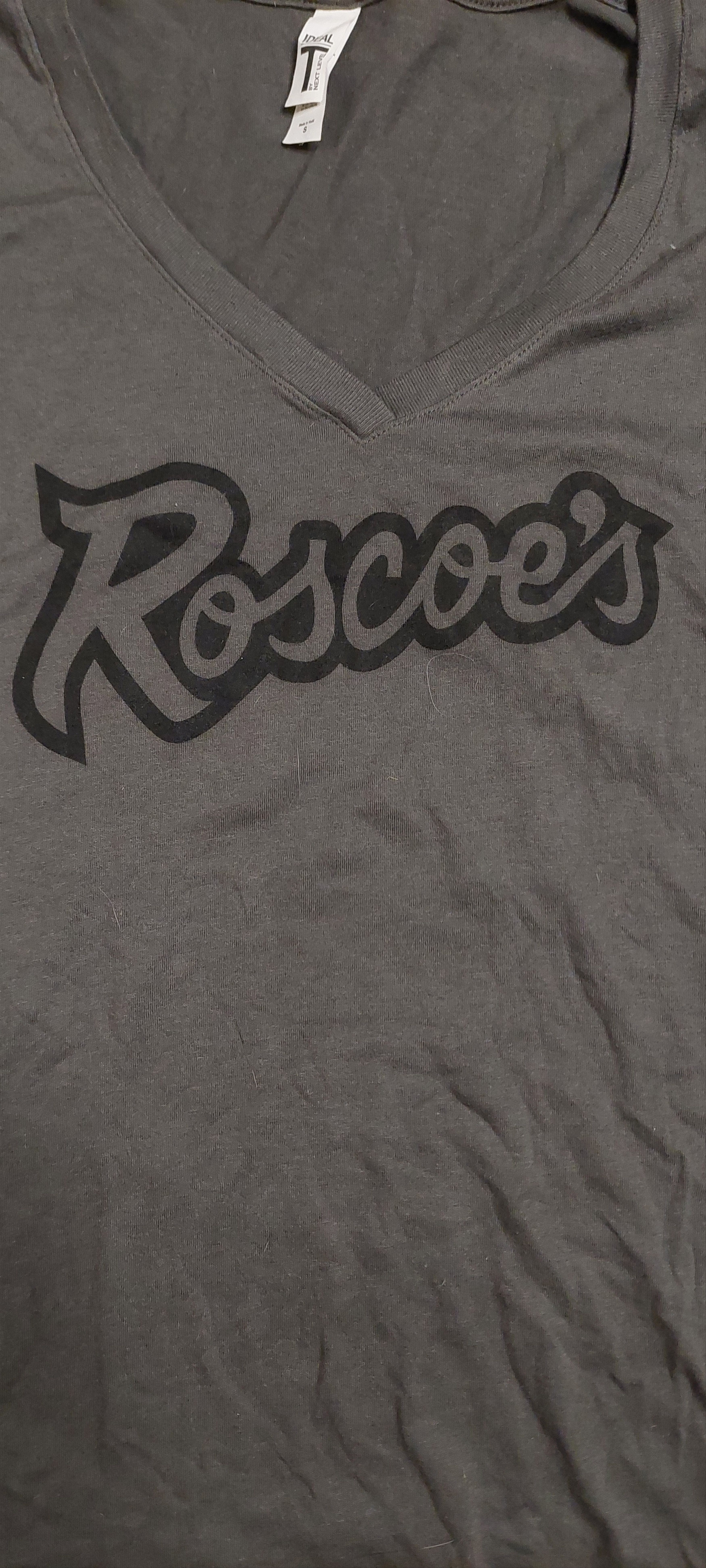 Gildan Authentic Roscoe's House of Chicken 'N Waffles Gray V-Neck Size S / US 4 / IT 40 - 3 Thumbnail
