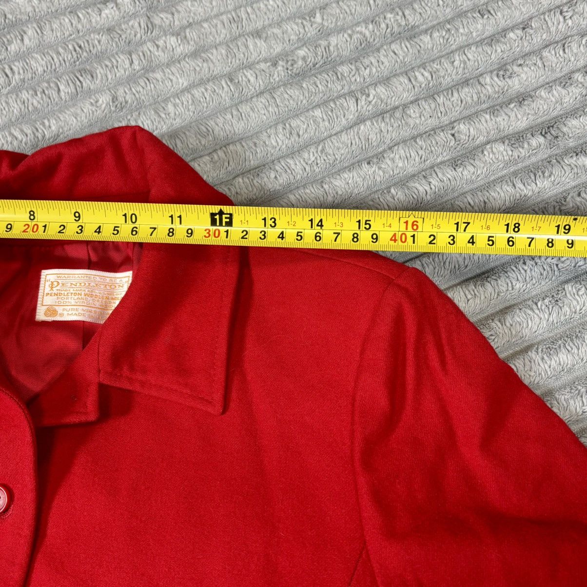 Pendleton VTG Pendleton Classic Red Blazer Jacket 100% Virgin Wool USA Size ONE SIZE - 6 Thumbnail