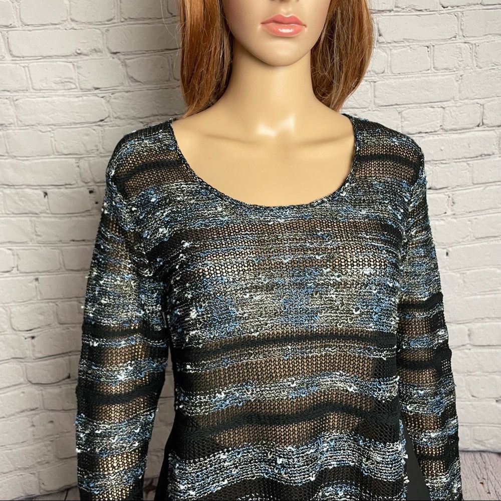 Other New Ball Of Cotton Combo Black Blue Linen Viscose Tunic Swe Size M / US 6-8 / IT 42-44 - 3 Thumbnail
