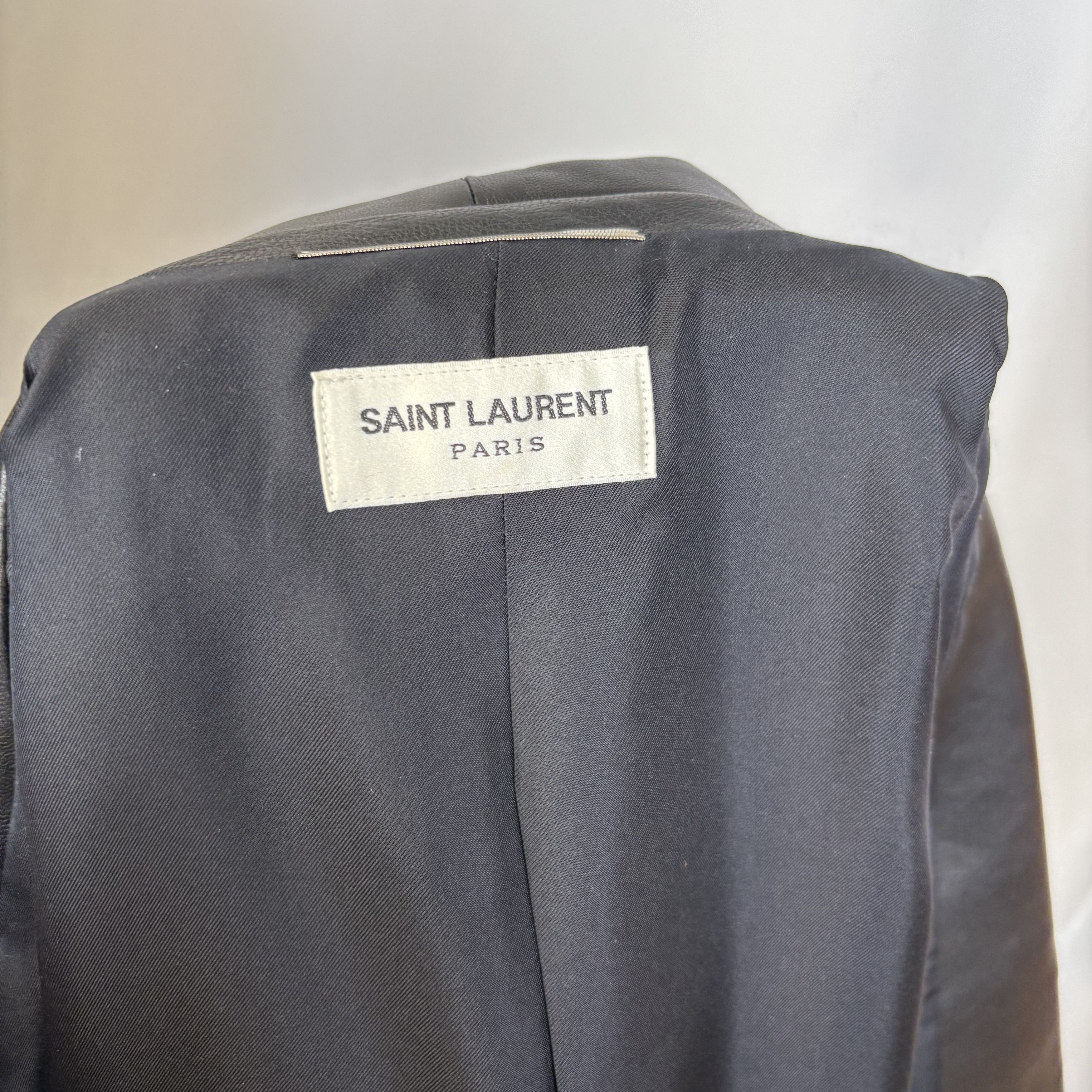 Saint Laurent Paris Saint Laurent Studded Collar Blazer Size 52R - 6 Thumbnail