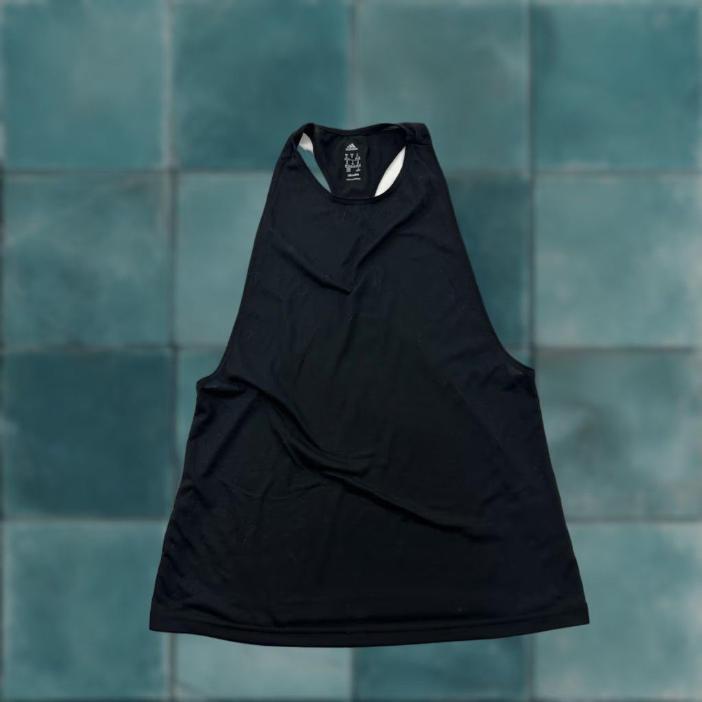Adidas ADIDAS Women's Medium Black Sleeveless Tank Top Activewear Racerback Running Size M / US 6-8 / IT 42-44 - 1 Thumbnail