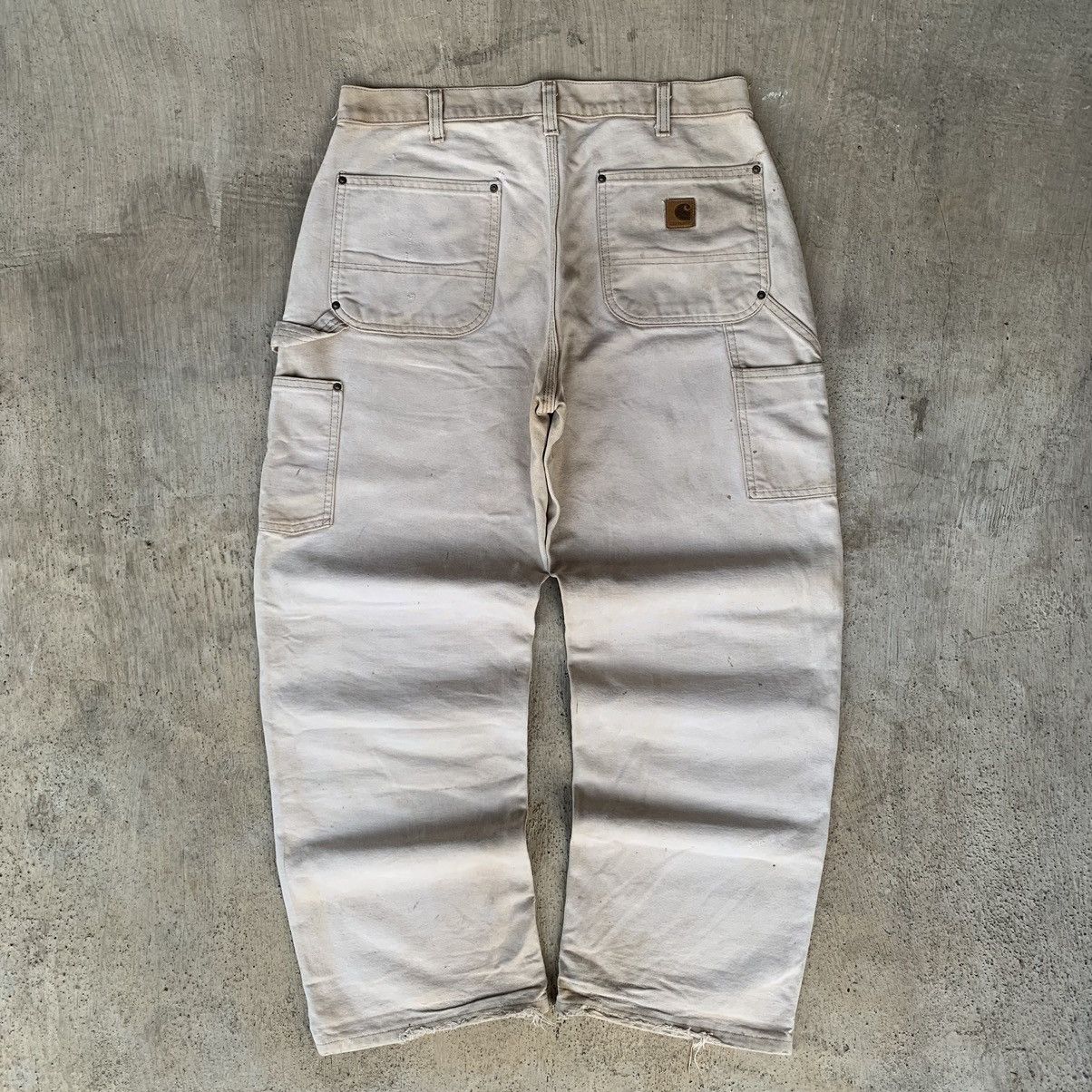 Carhartt Distressed Carhartt carpenter Double knee B136-BRN sun faded Size US 34 / EU 50 - 2 Thumbnail