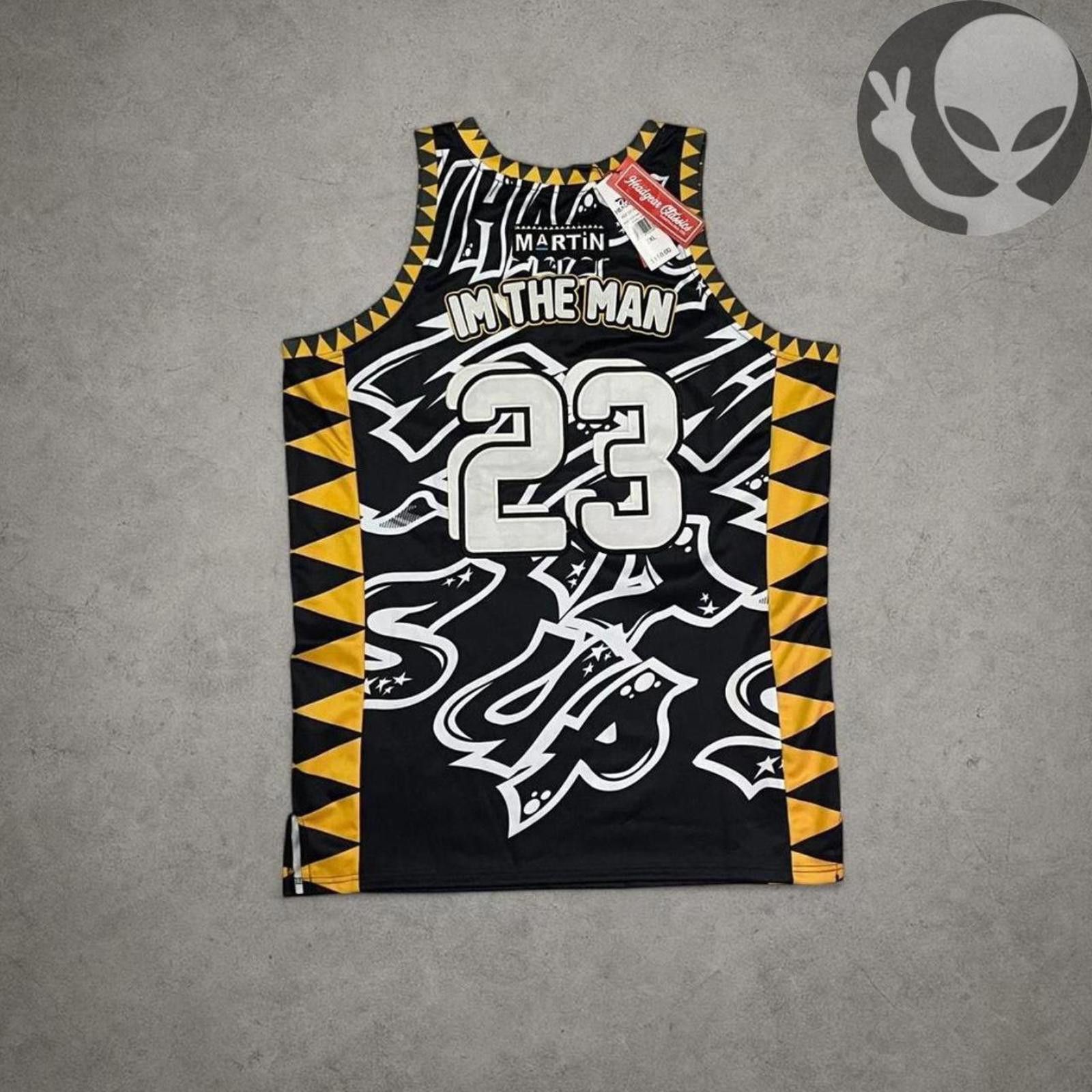 Other Headgear Classics Basketball Jersey 2XL Black Yellow Size US XXL / EU 58 / 5 - 2 Thumbnail